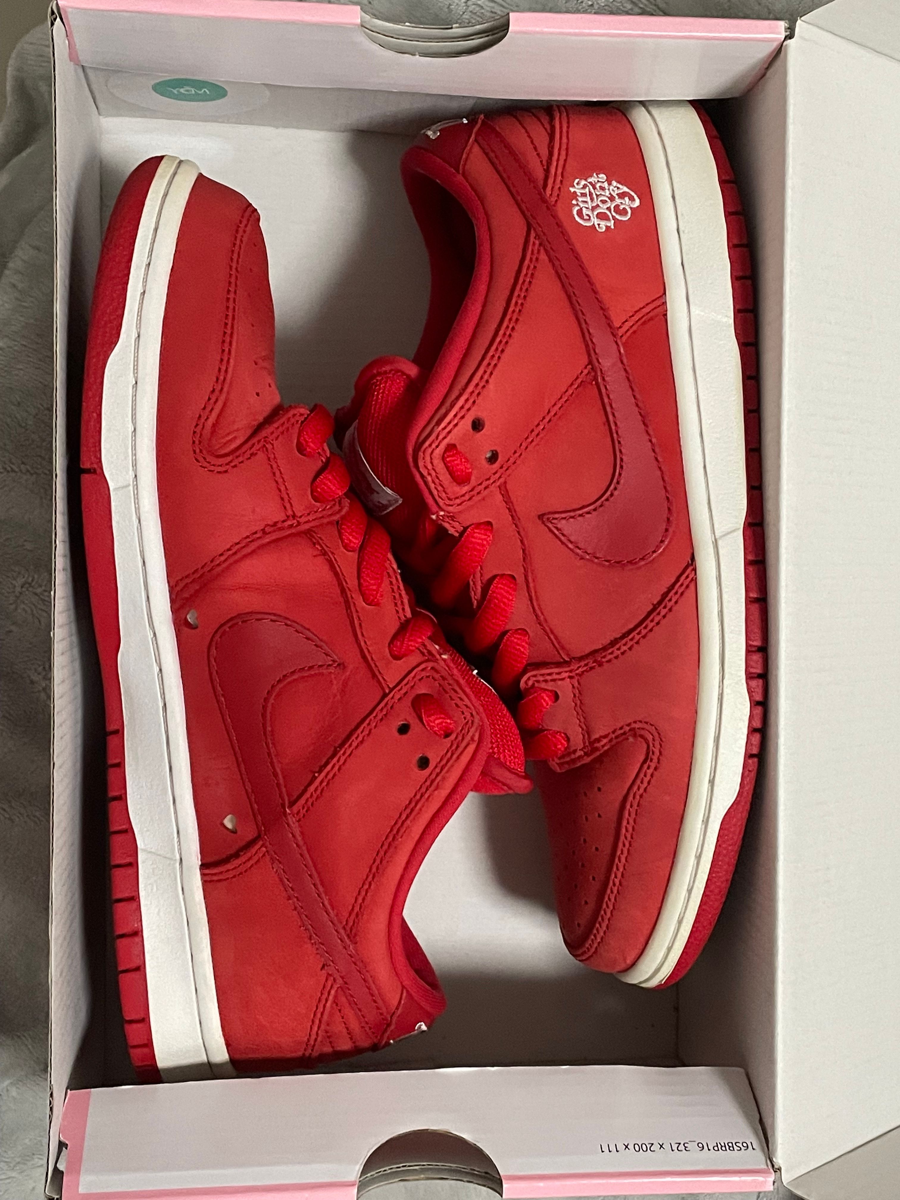 Girls Don't Cry × Nike SB Dunk Low Pro QS "Red" / VERDY