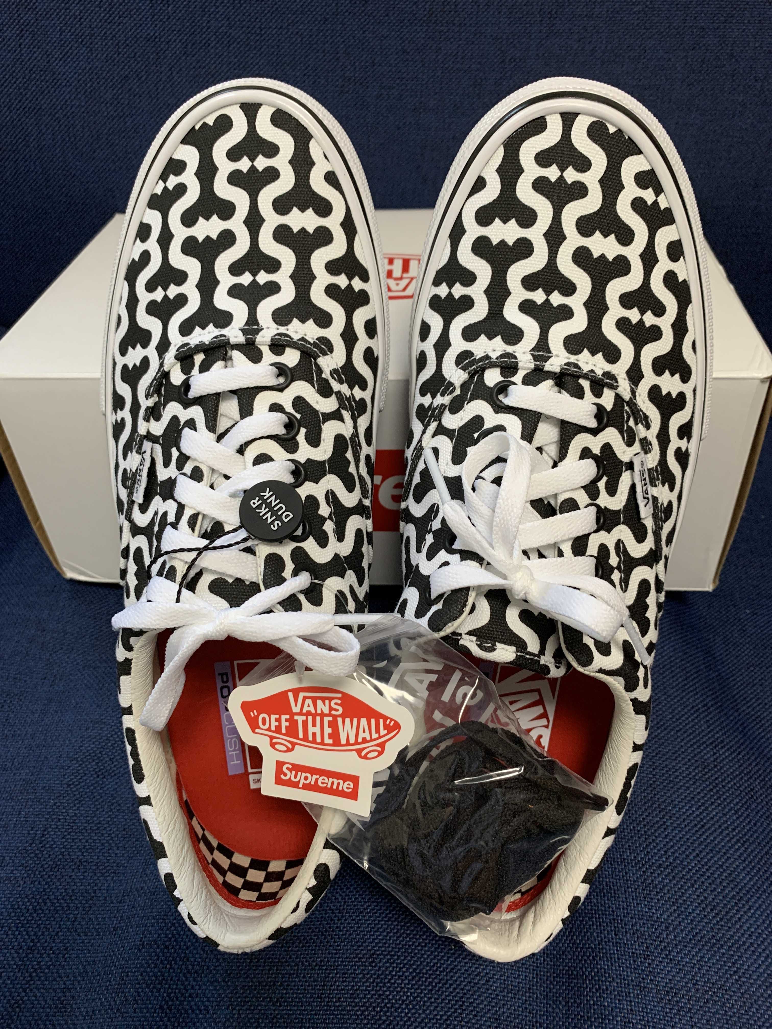 Supreme × Vans Monogram S Logo Skate ERA "Black"