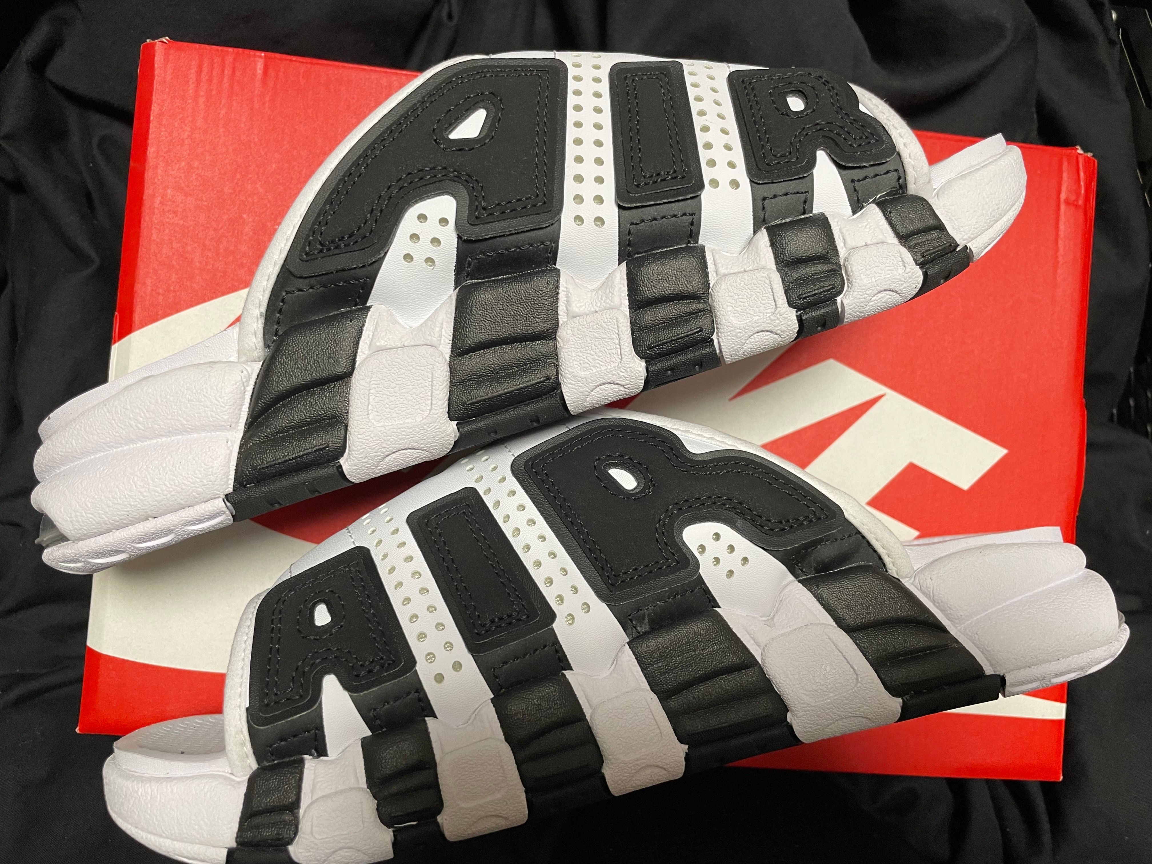 Nike Air More Uptempo Slide "White and Black"