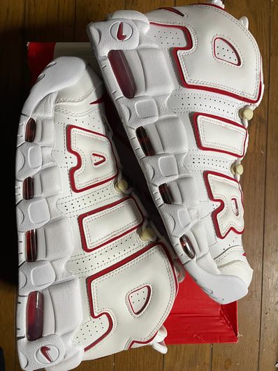 NIKE AIR MORE UPTEMPO "WHITE/VARSITY RED" (2021)