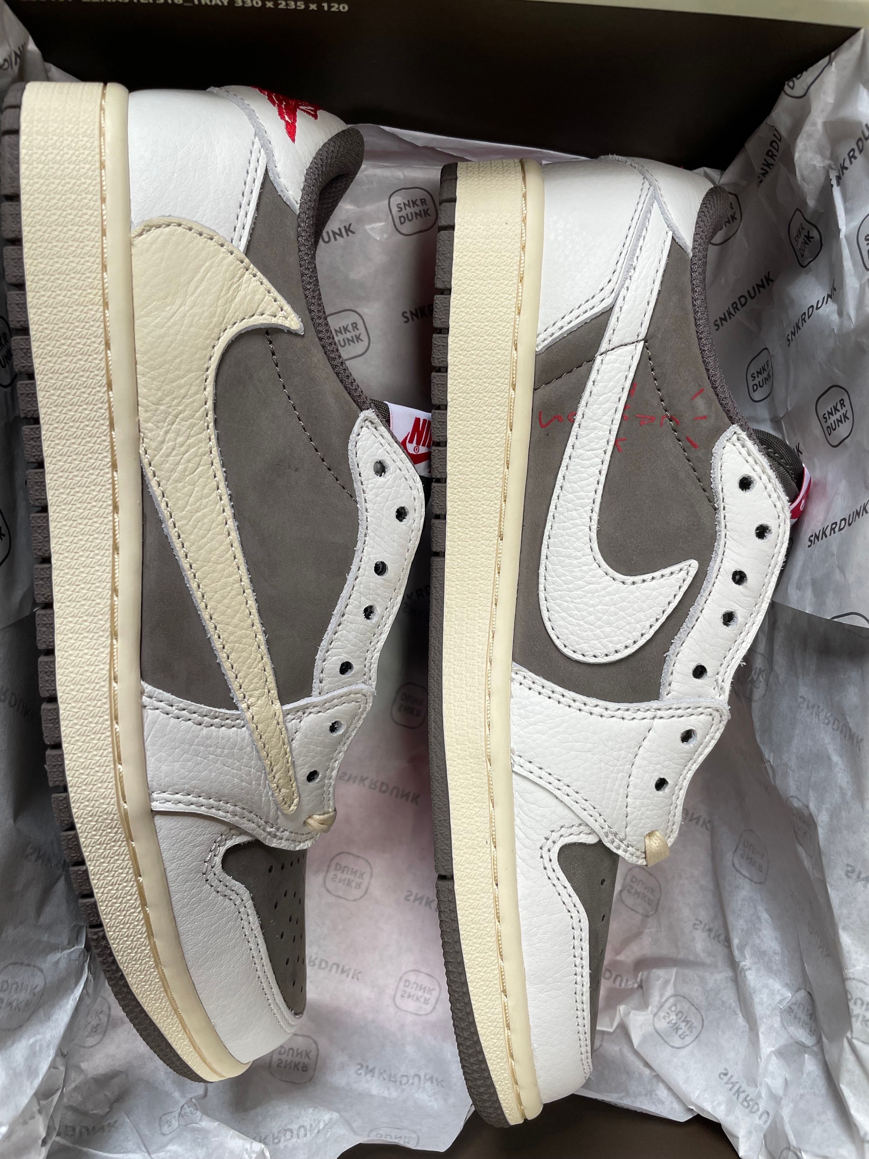 Travis Scott × Nike Air Jordan 1 Low OG SP "Reverse Mocha/Sail and Ridgerock"