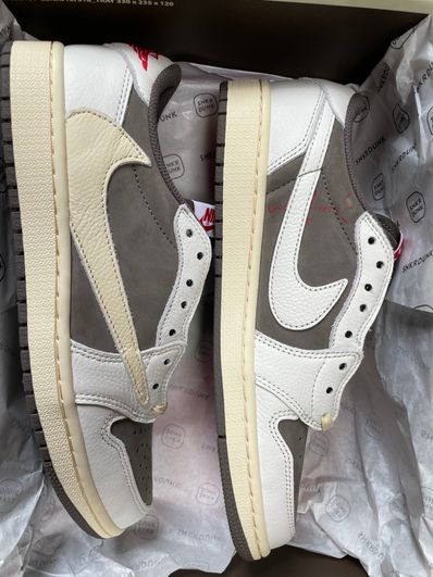 Travis Scott × Nike Air Jordan 1 Low OG SP "Reverse Mocha/Sail and Ridgerock"