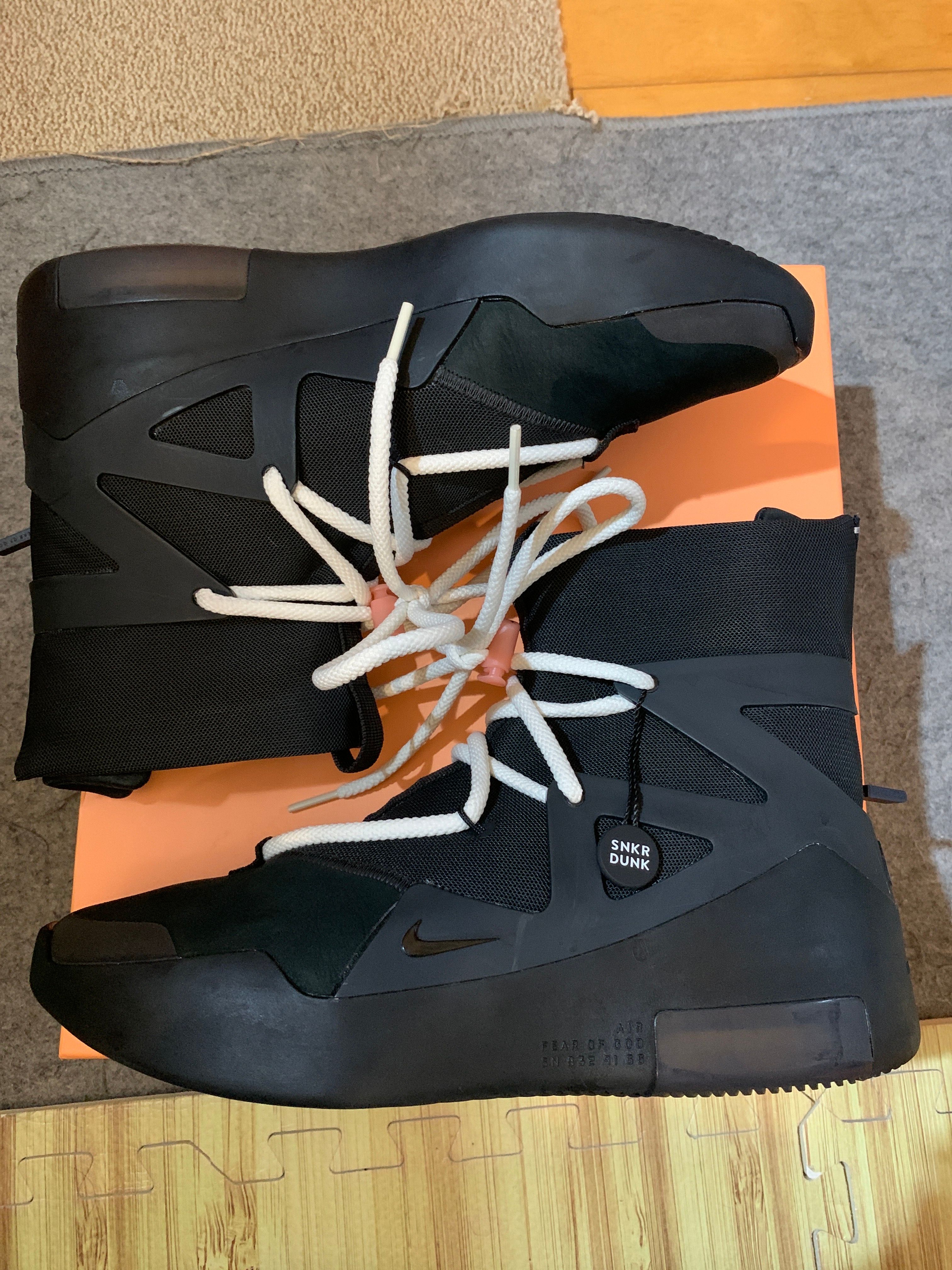 Fear Of God × Nike Air  1 "Triple Black"