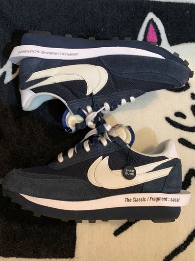 Fragment × sacai × Nike LD Waffle "Blackended Blue"