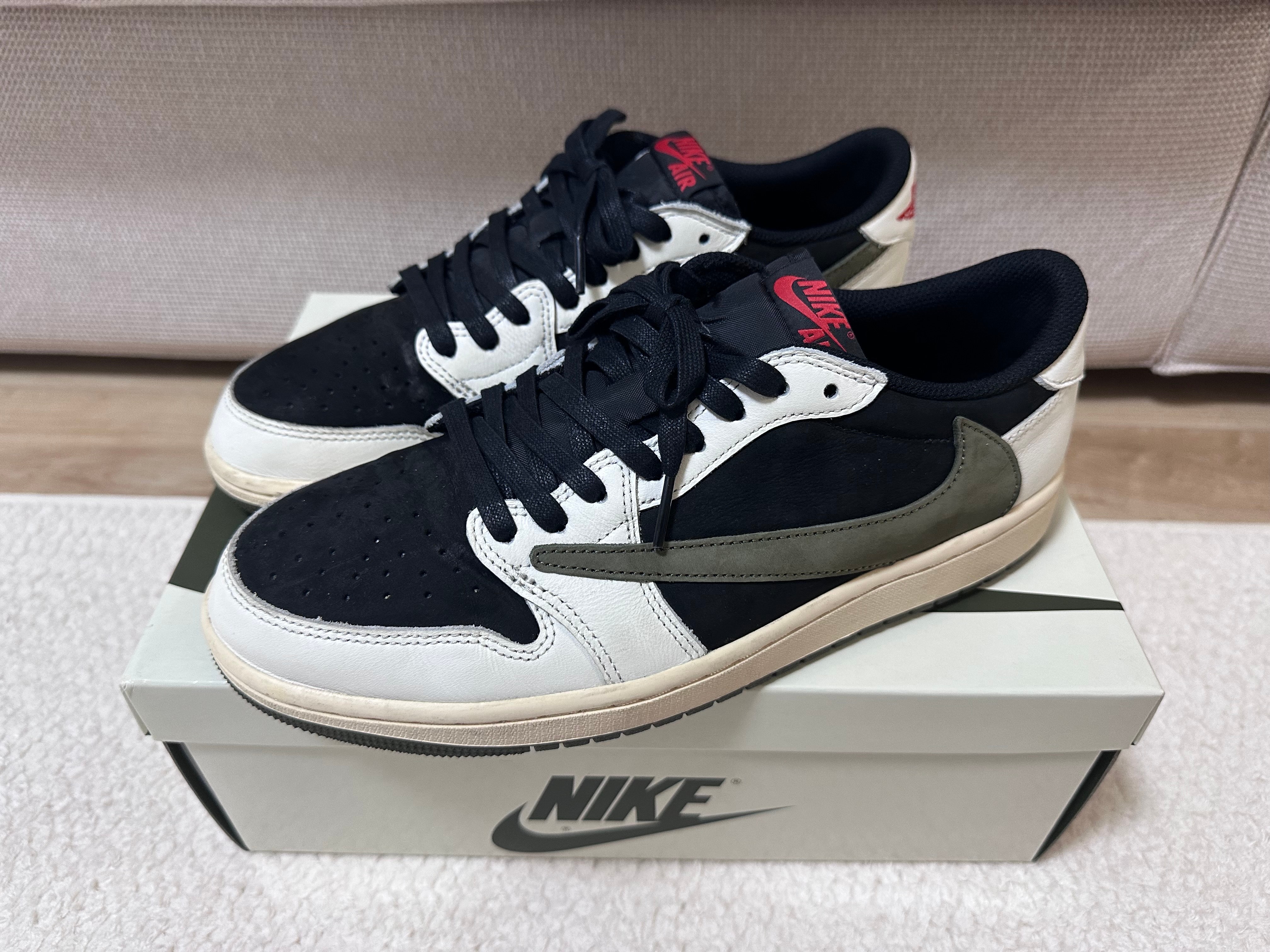 Travis Scott × Nike Women's Air Jordan 1 Low OG "Medium Olive"