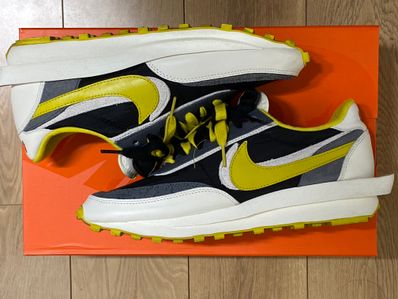 UNDERCOVER × sacai × Nike LD Waffle "Black/Sail-Dark Grey-Bright Citron"