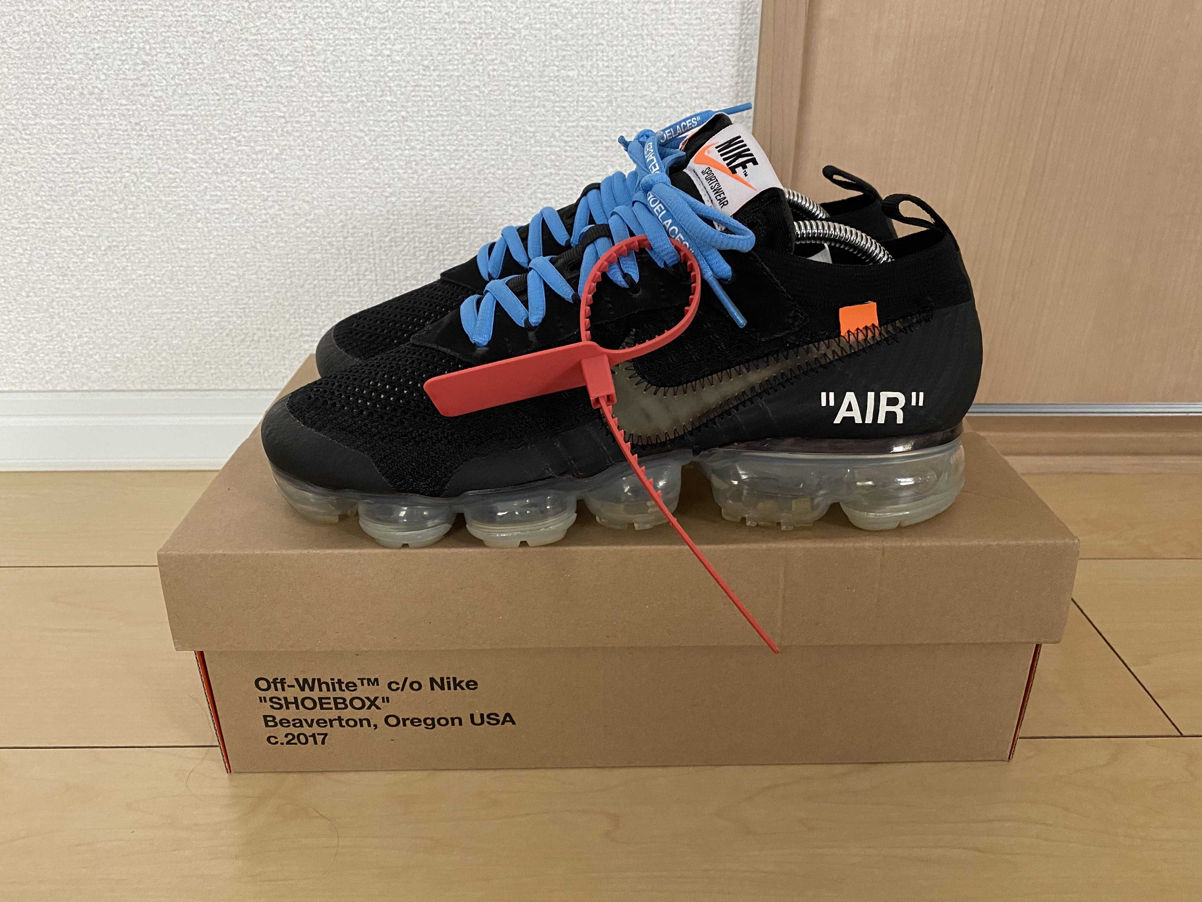 Off-White × Nike Air Vapormax "Black/Total Orange/Clear"