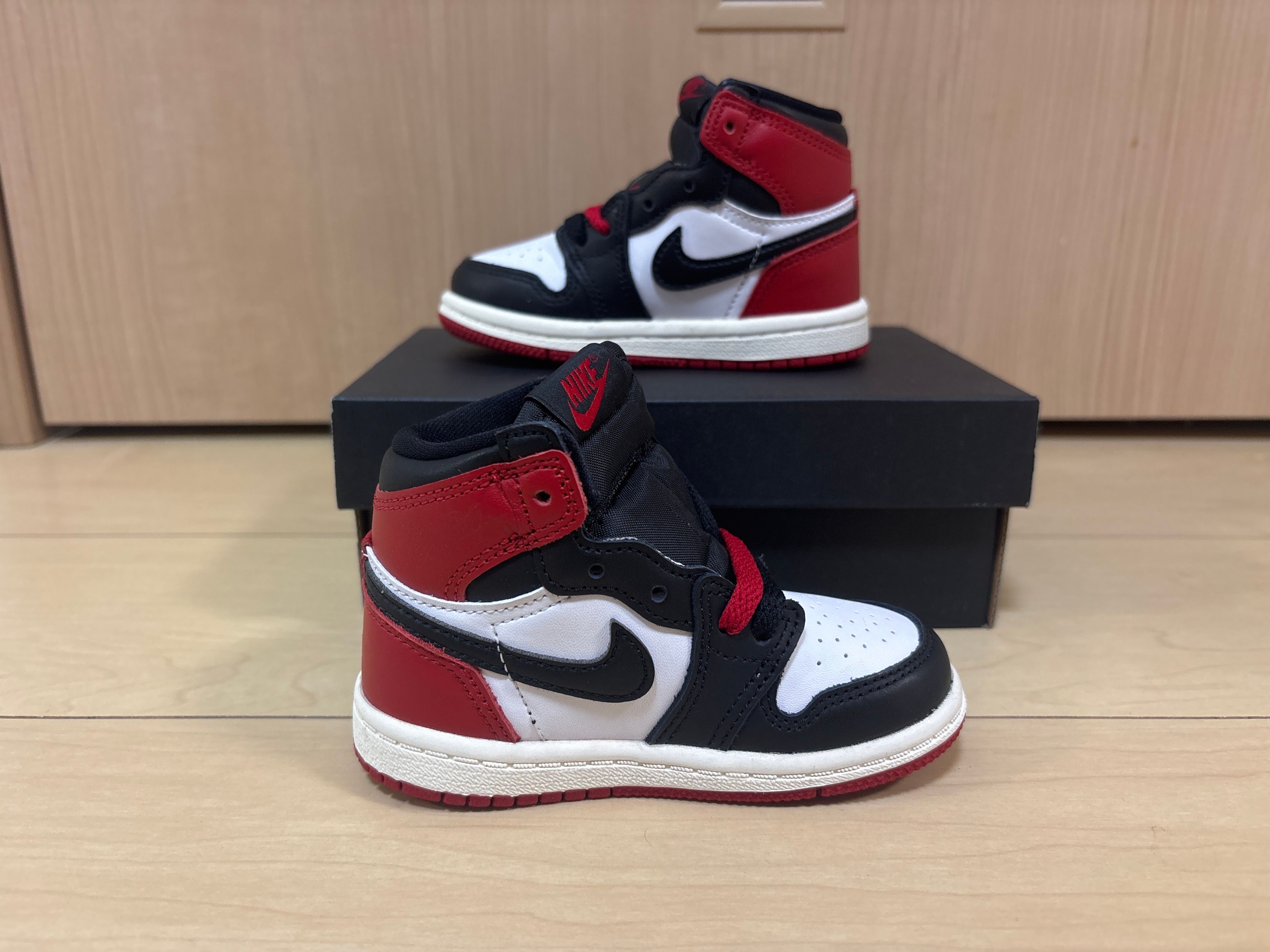 Nike TD Air Jordan 1 Retro High OG "Black Toe Reimagined"