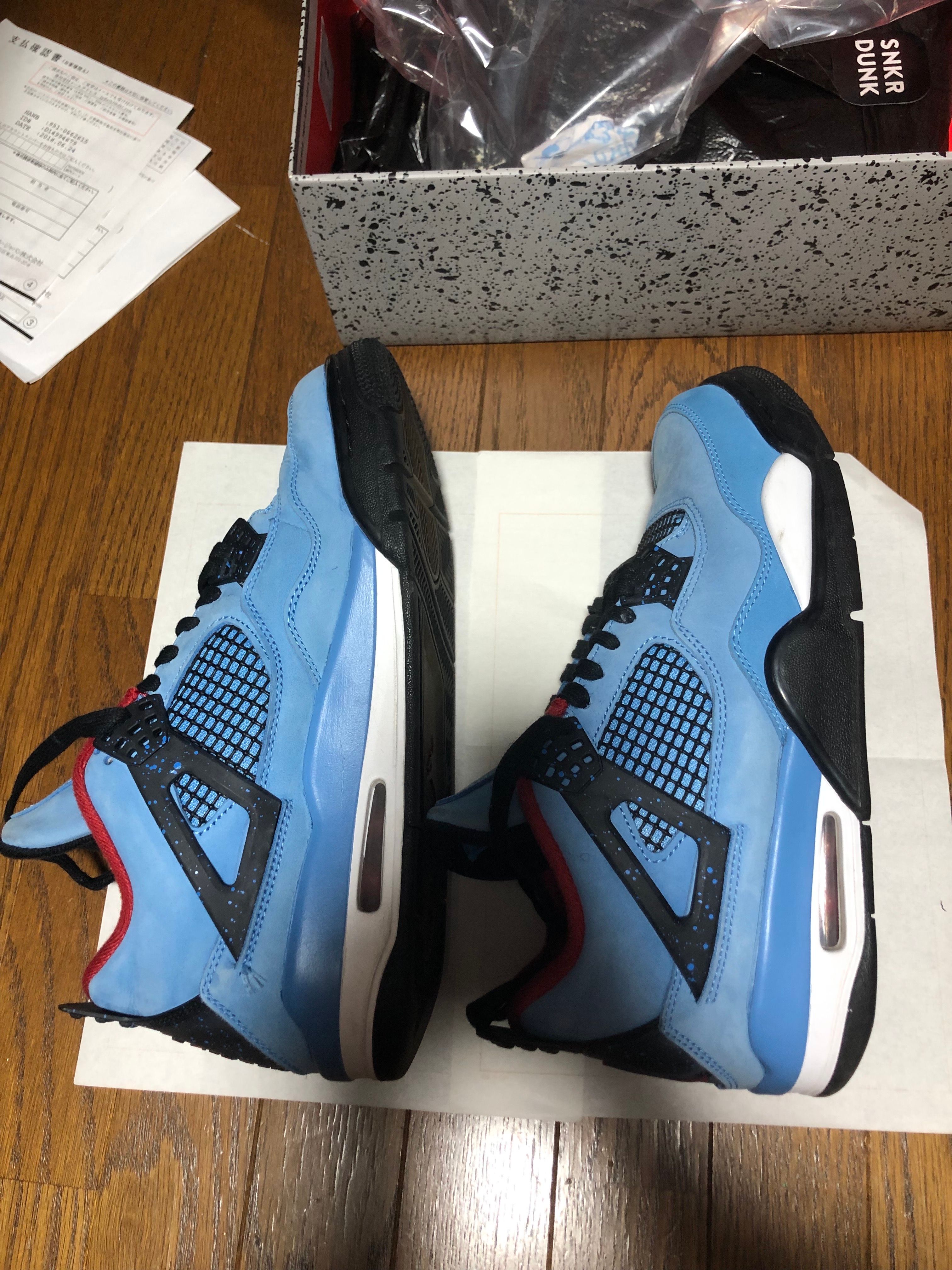 Travis Scott × Nike Air Jordan 4 Retro Cactus Jack "University Blue"