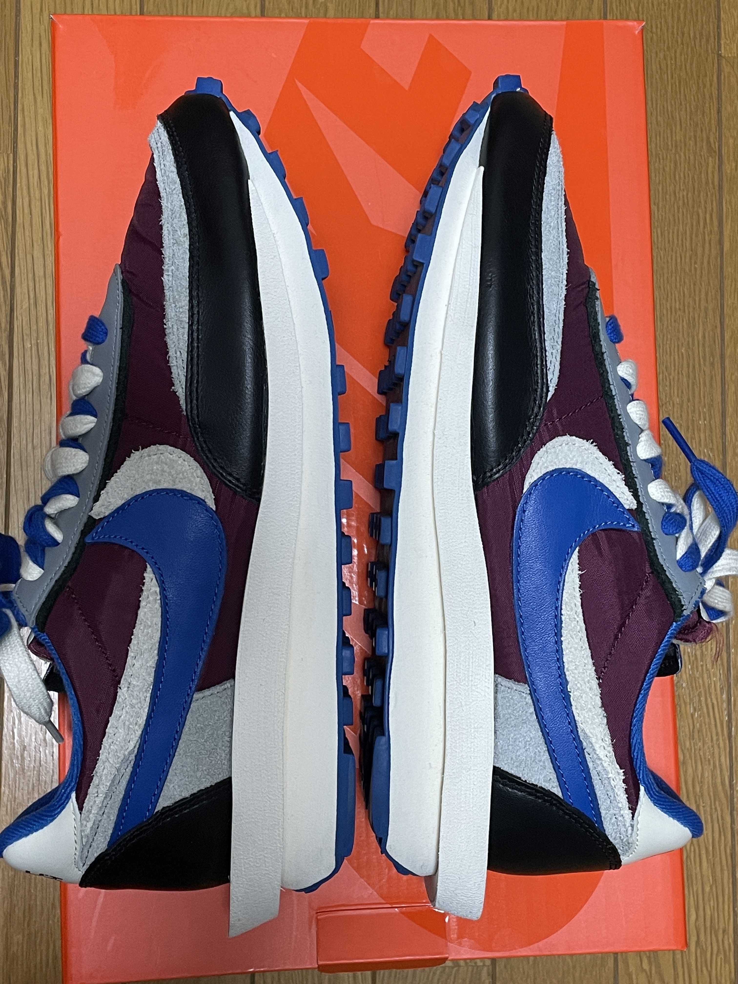 UNDERCOVER × sacai × Nike LD Waffle "Night Maroon/Pale Ivory-Ground Grey-Team Royal"