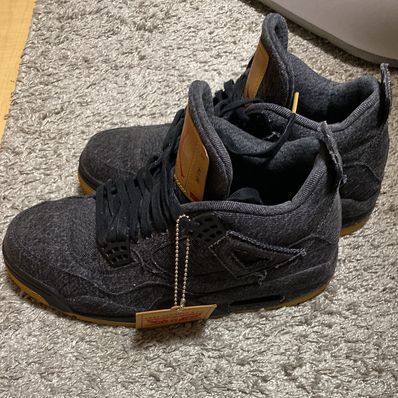 Nike × Levi's Air Jordan 4 "Black Denim" (Tag: LEVIS®)
