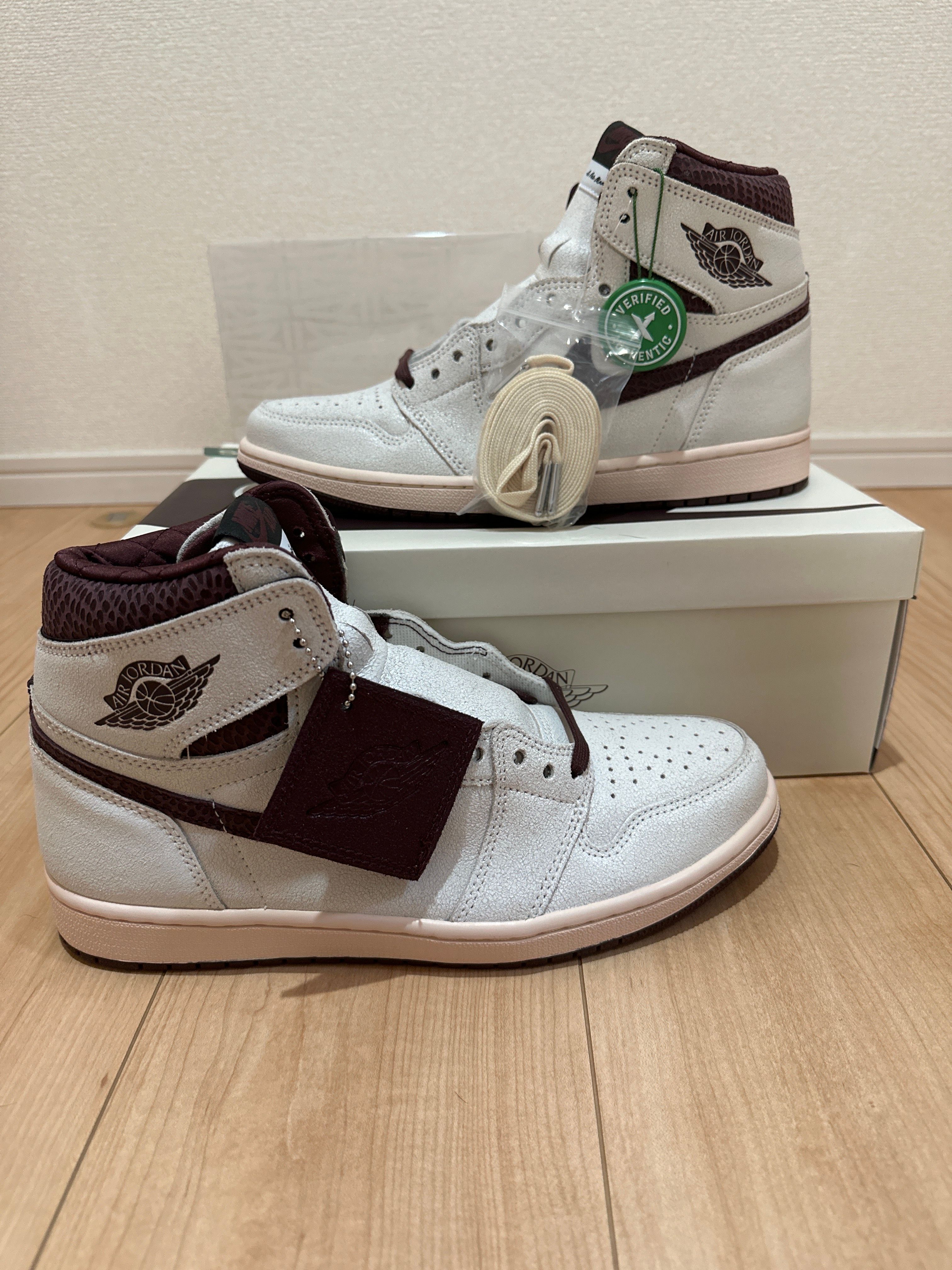 A Ma Maniere × Nike Air Jordan 1 Retro High OG "Sail and Burgundy"