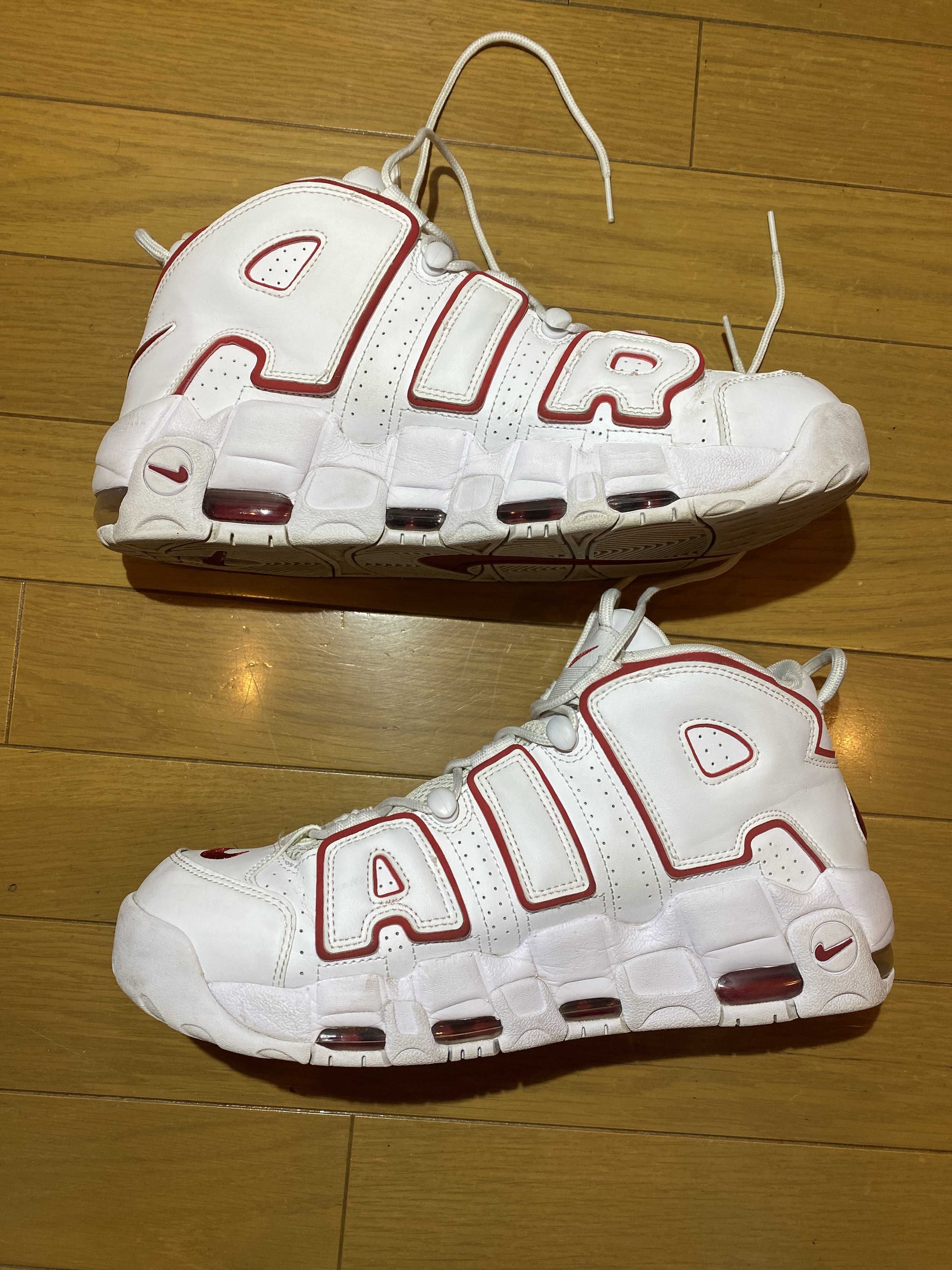 NIKE AIR MORE UPTEMPO "WHITE/VARSITY RED" (2021)