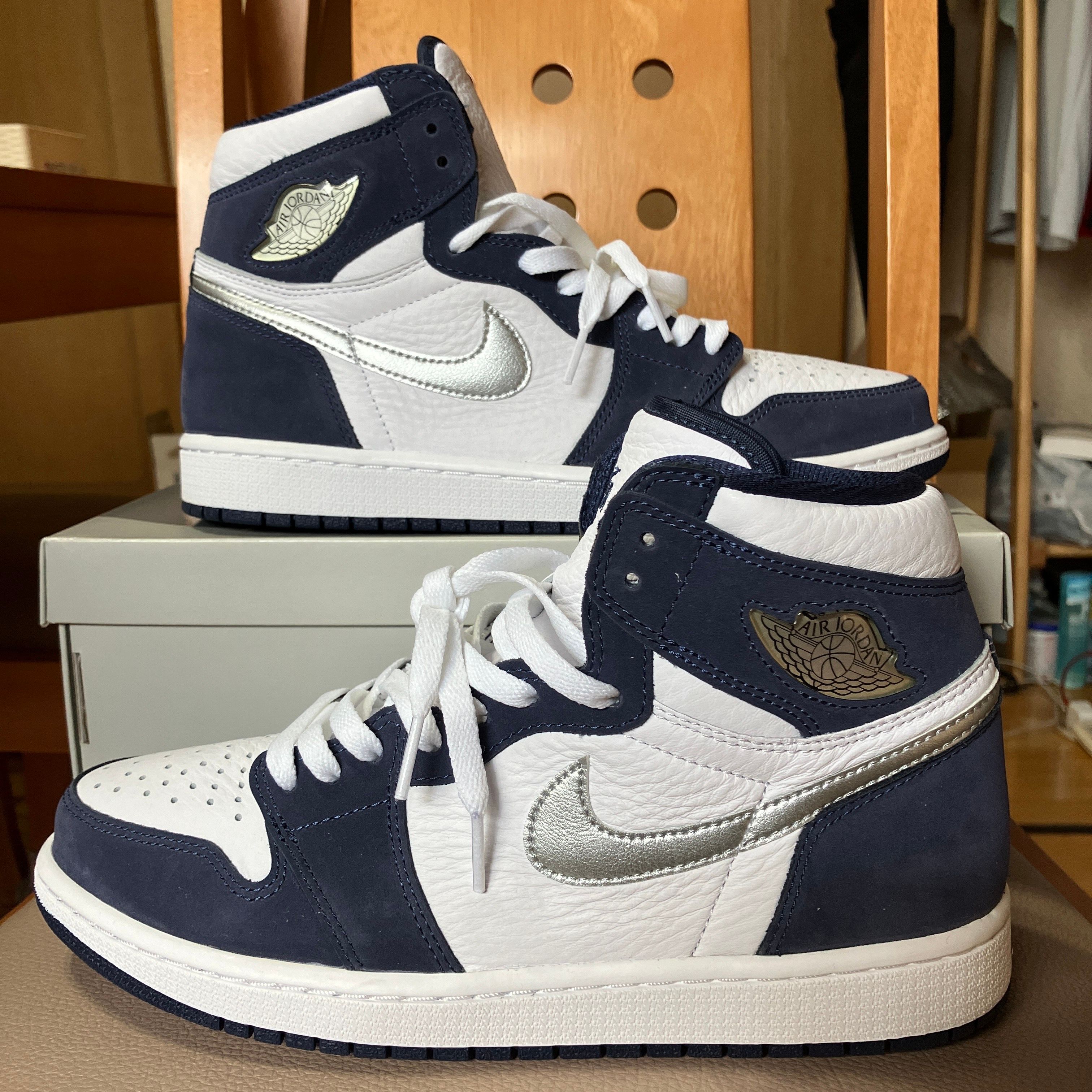 Nike Air Jordan 1 High OG CO.JP "White/Midnight Navy" (2020)(ブリーフケースなし)