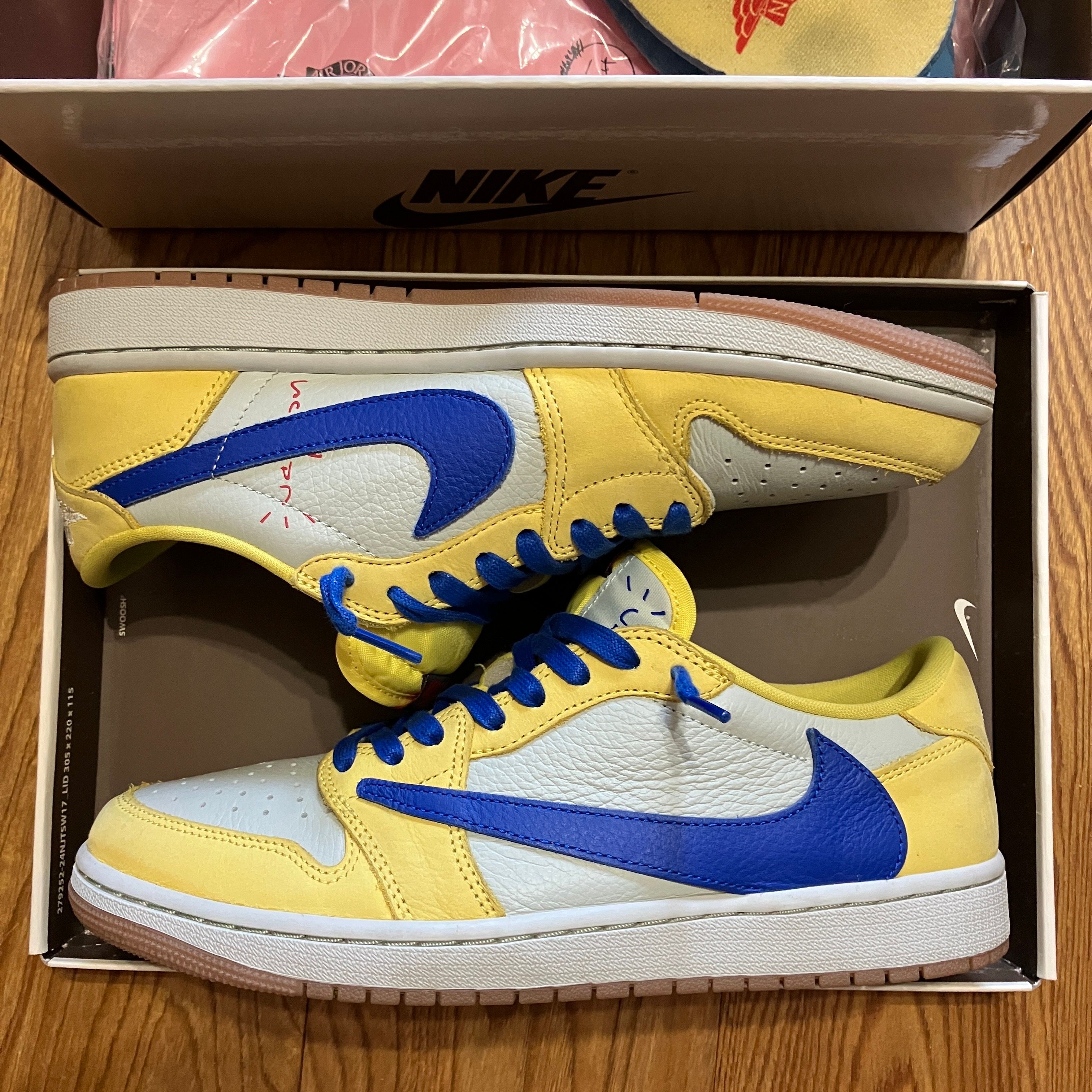 Travis Scott × Nike Women's Air Jordan 1 Retro Low OG "Canary"