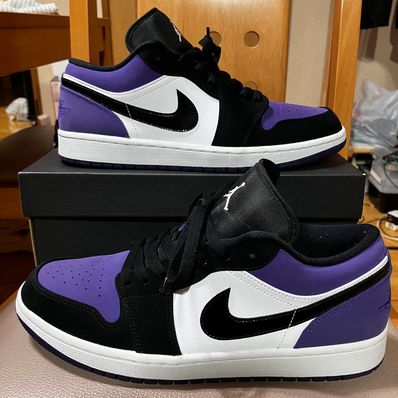 Nike Air Jordan 1 Retro Low "White/Black/Court Purple"