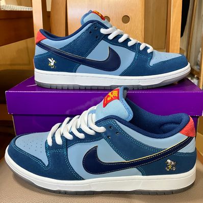 Why So Sad? × Nike SB Dunk Low "Coastal Blue/Speed Yellow-University Red"