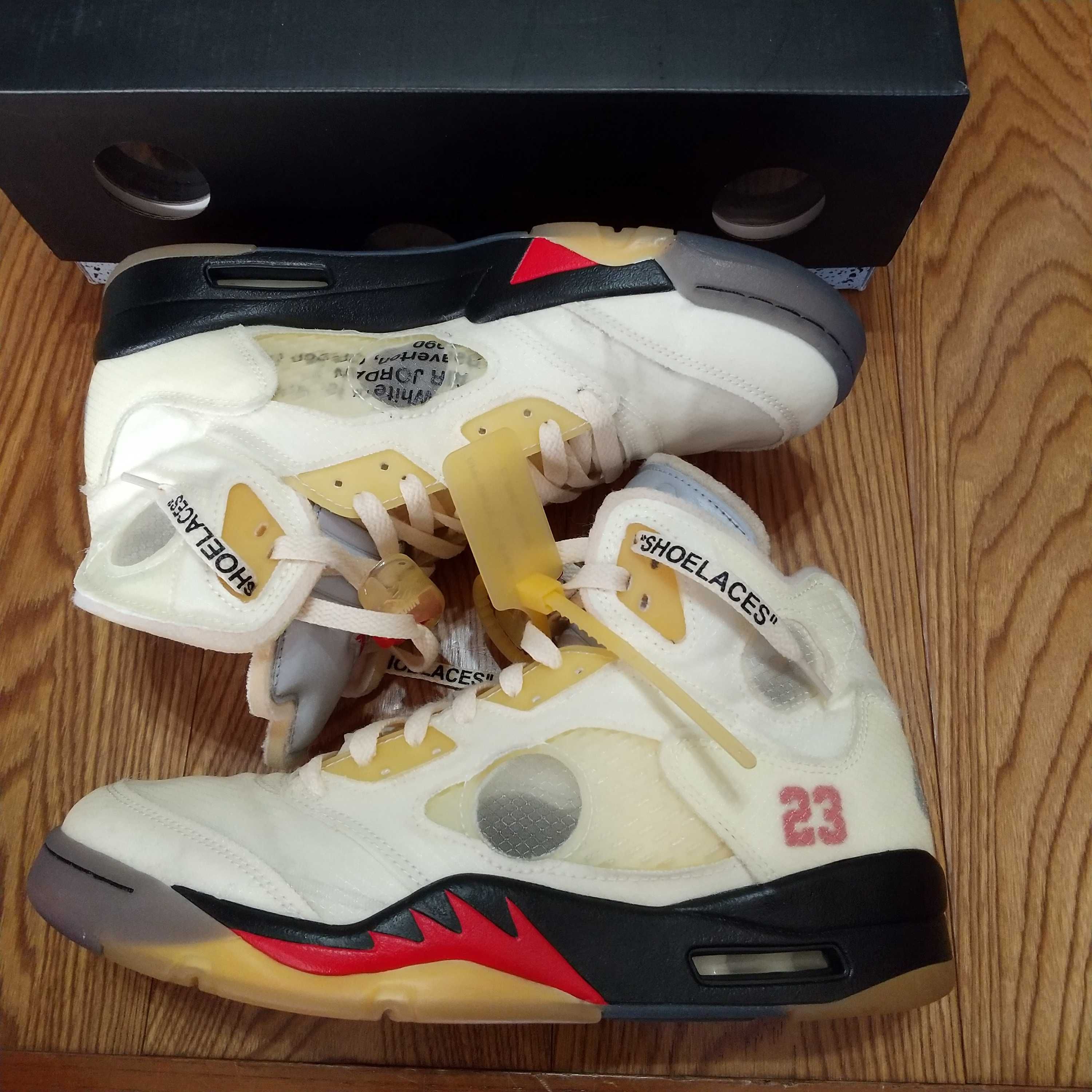 Off-White × Nike Air Jordan 5 "Sail"