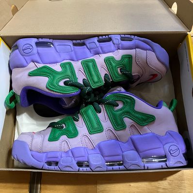AMBUSH × Nike Air More Uptempo Low "Lilac and Apple Green"