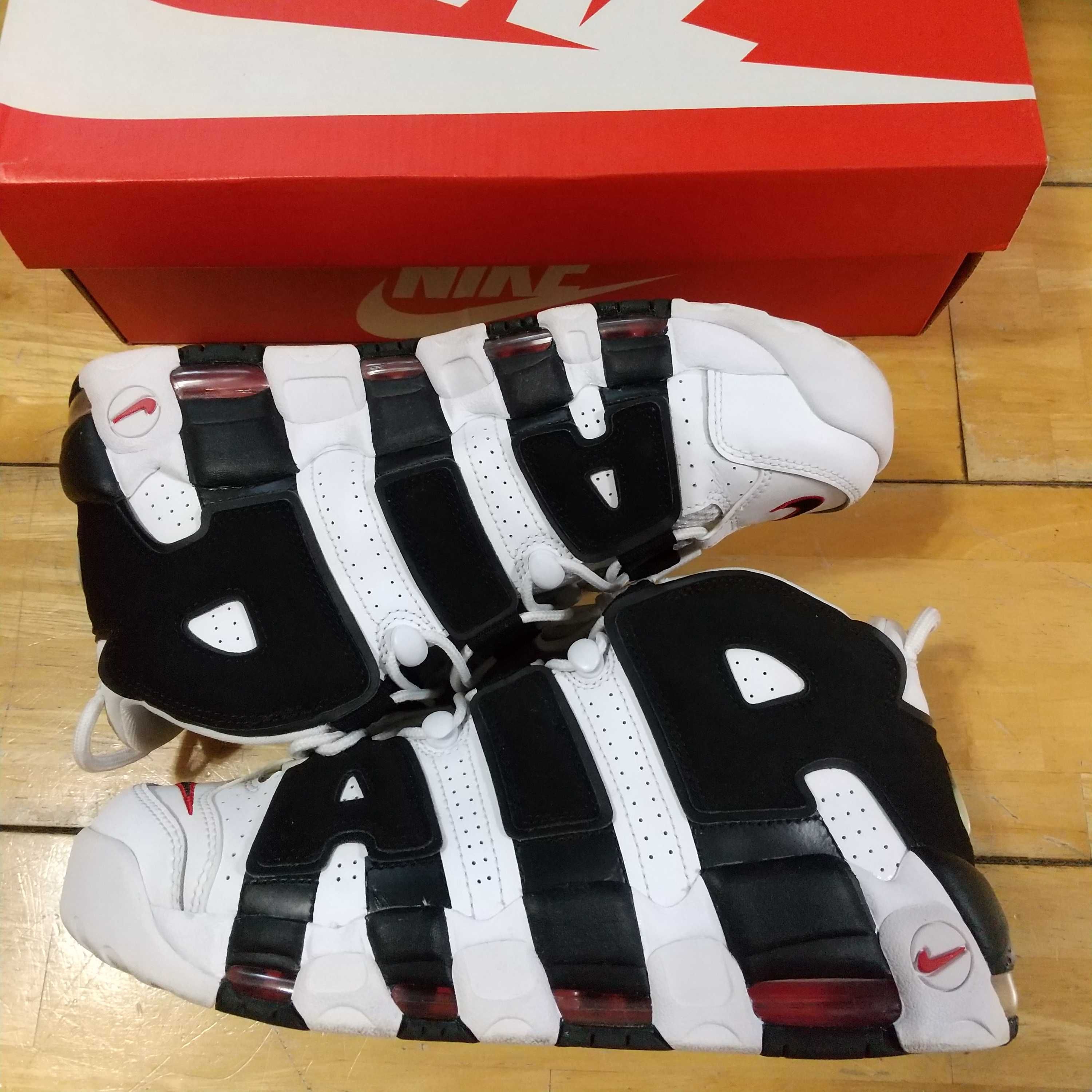 Nike Air More up Tempo "White/Black/University Red"(~2018)