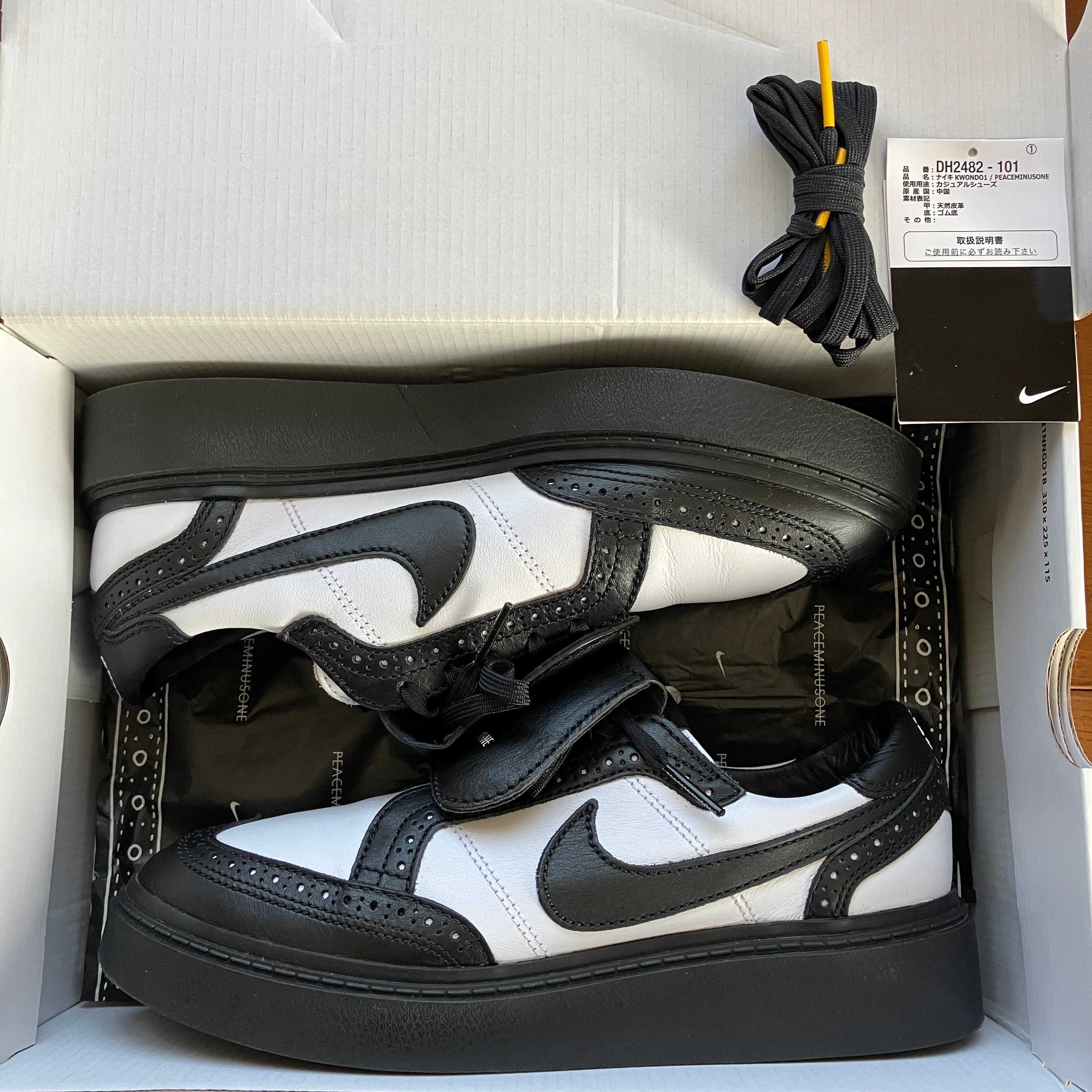 PEACEMINUSONE × Nike Kwondo 1 "Black and White" / G-DRAGON