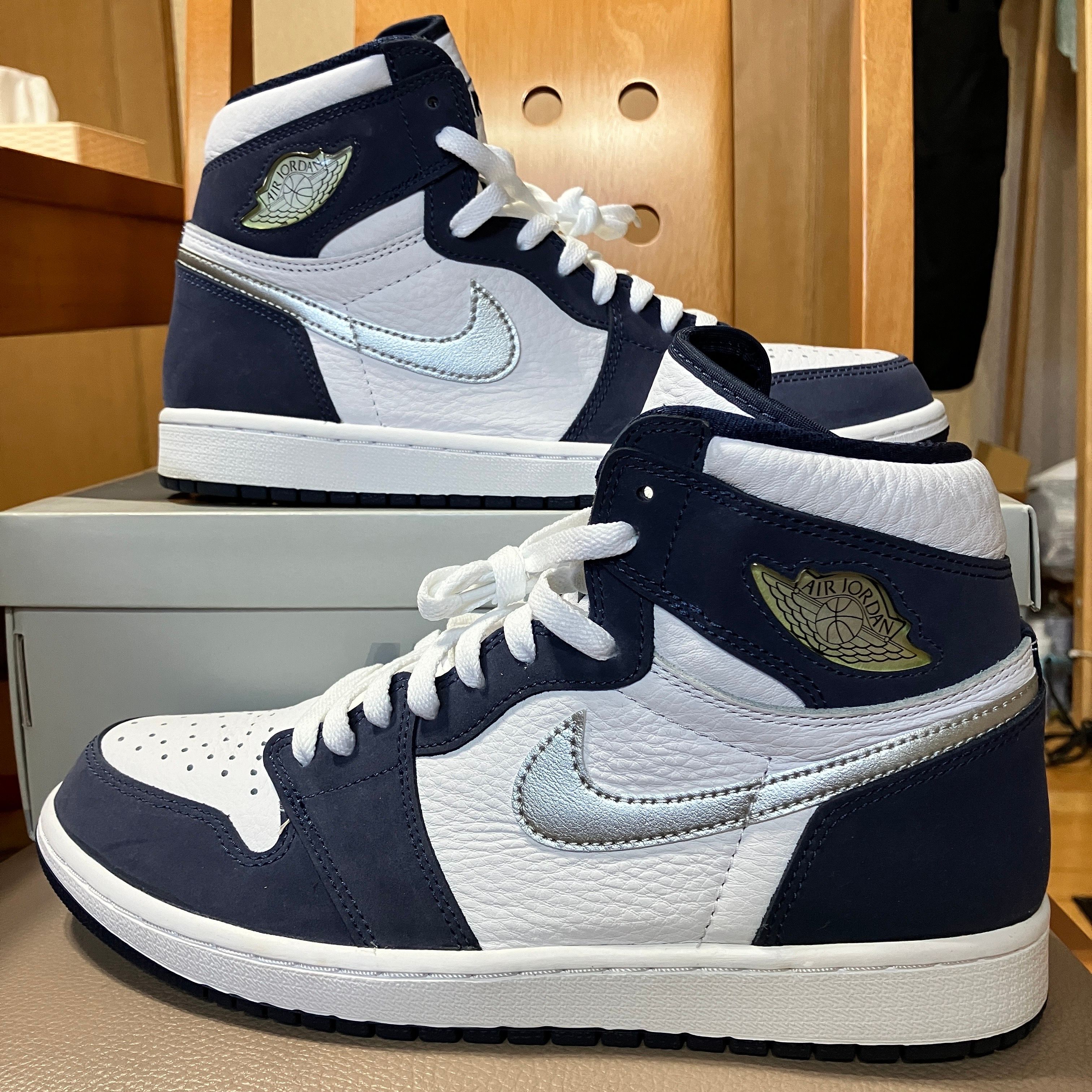 Nike Air Jordan 1 High OG CO.JP "White/Midnight Navy" (2020)(ブリーフケースなし)