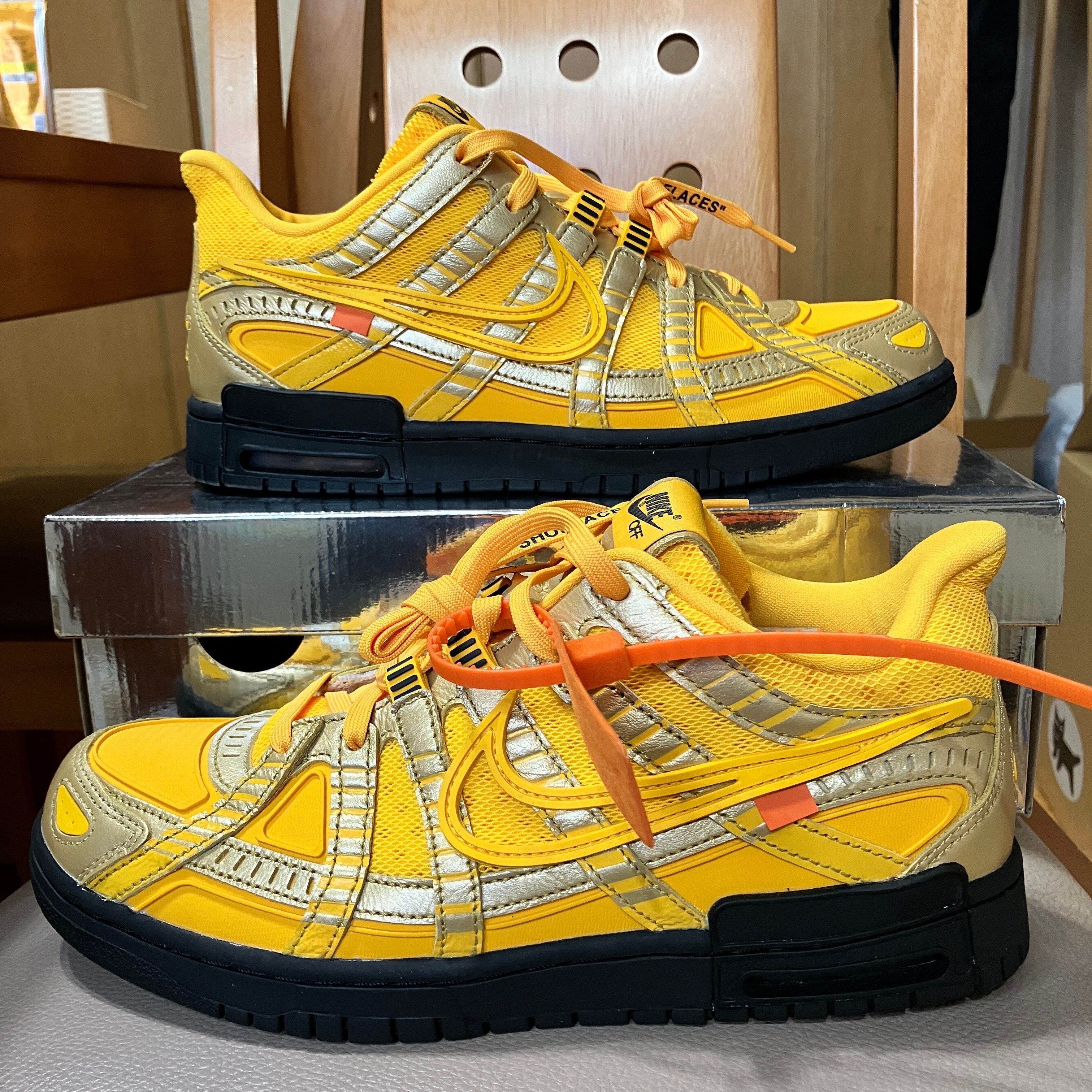 Off-White × Nike Air Rubber Dunk "University Gold"