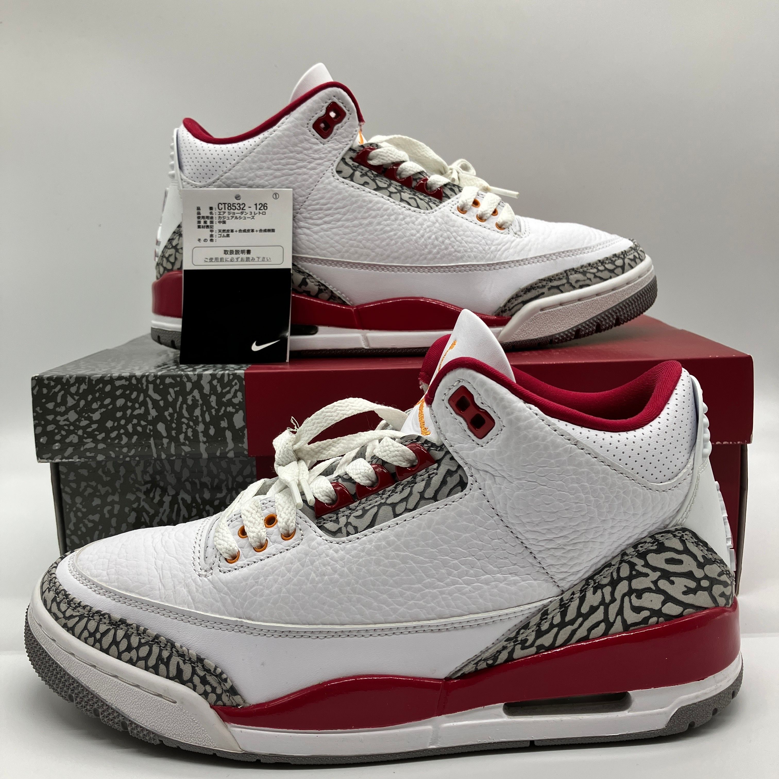 Nike Air Jordan 3 "Cardinal Red"