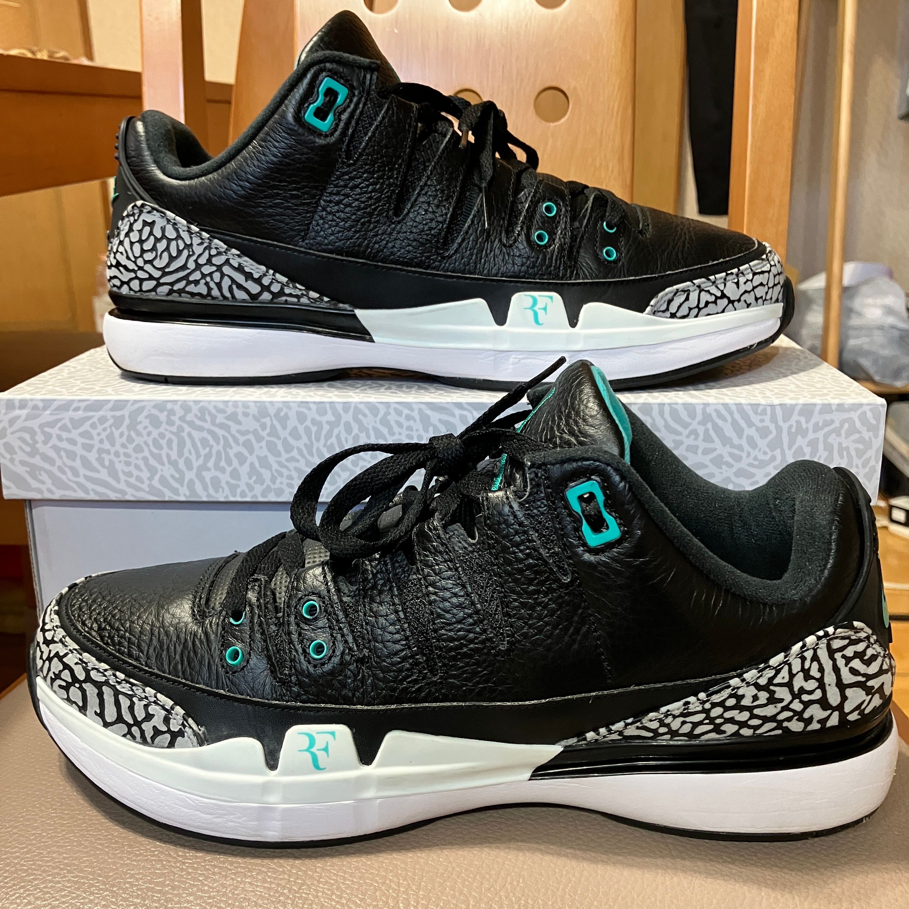 atmos × Nike Zoom Vapor AJ3 "Elephant/Safari"