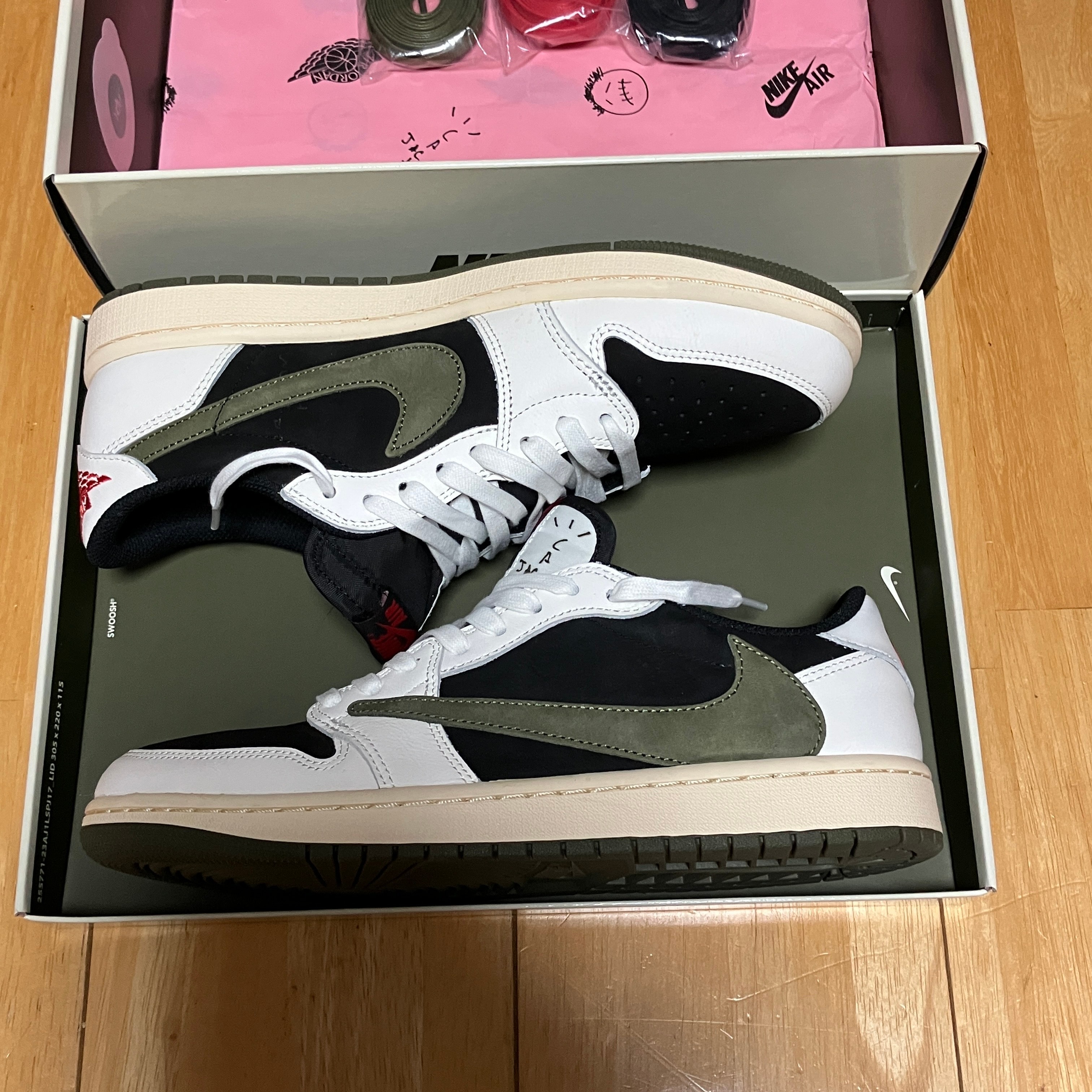 Travis Scott × Nike Women's Air Jordan 1 Low OG "Medium Olive"