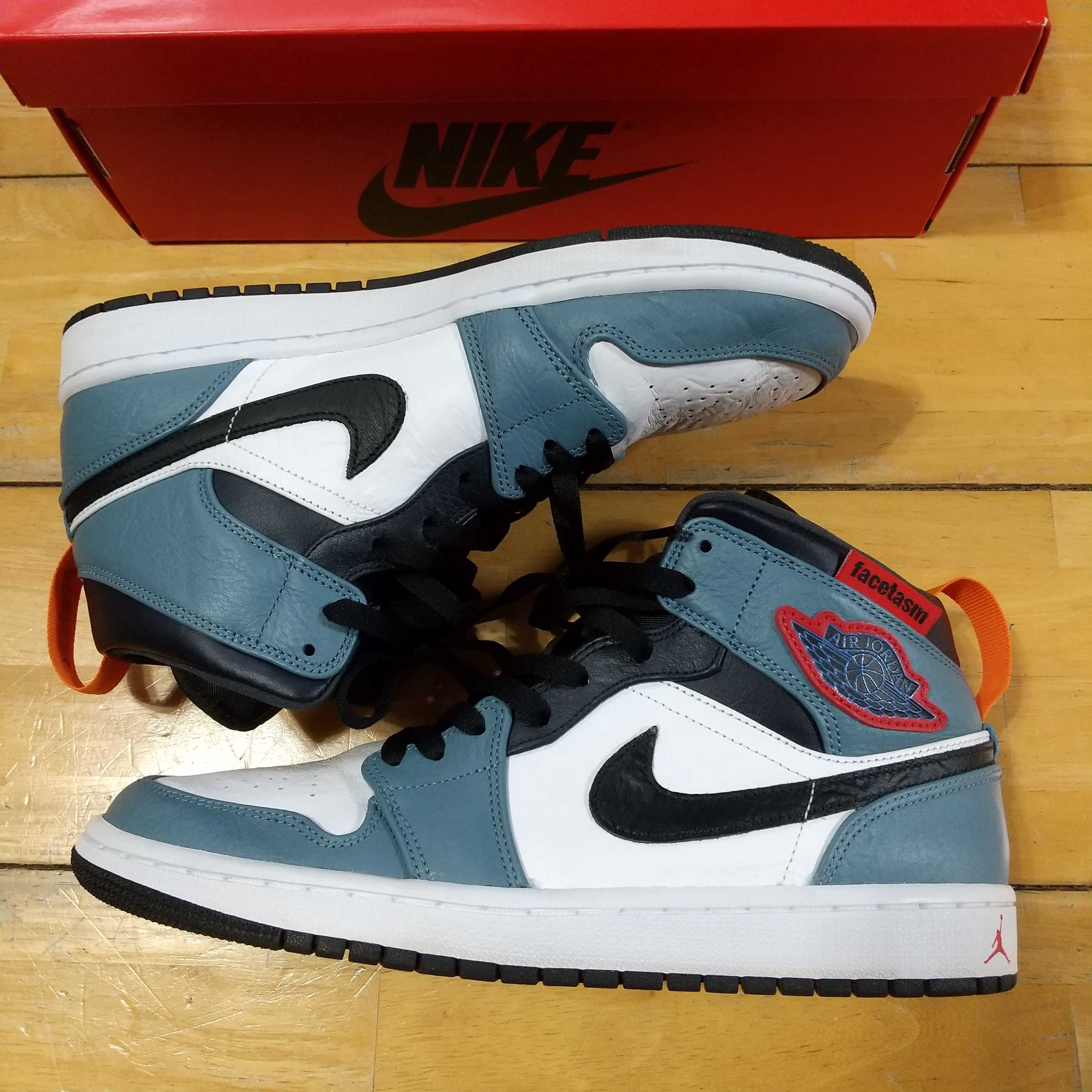 FACETASM × Nike Air Jordan 1 Mid "White/Navy"
