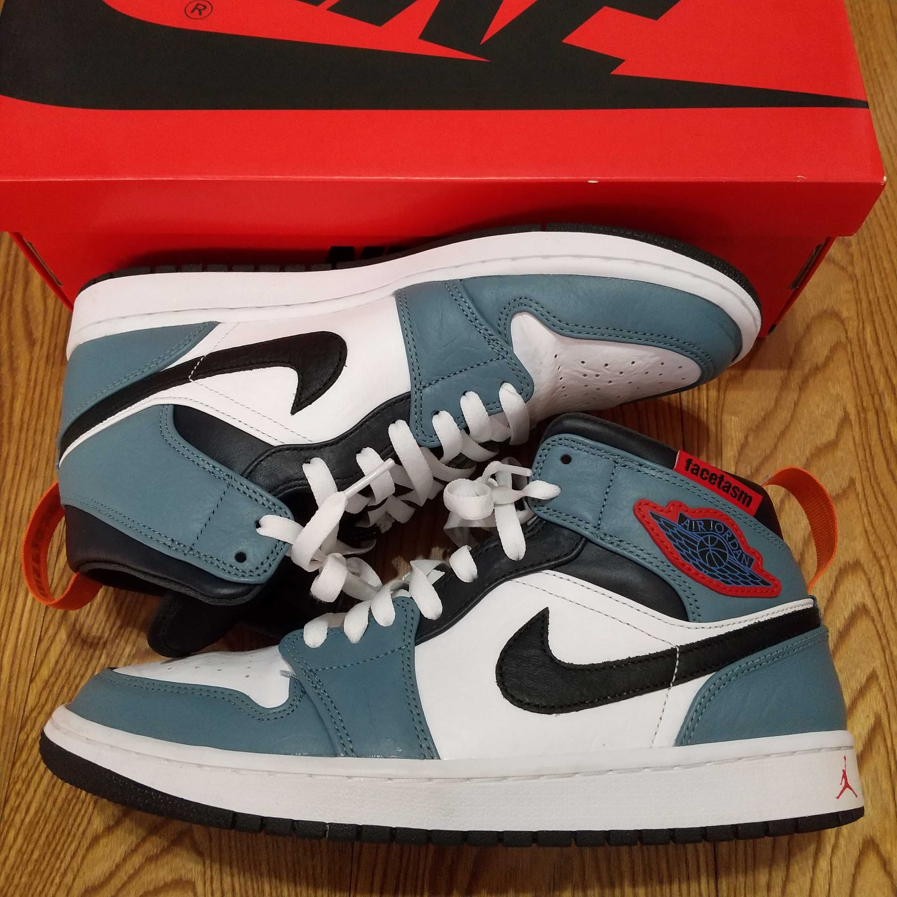 FACETASM × Nike Air Jordan 1 Mid "White/Navy"