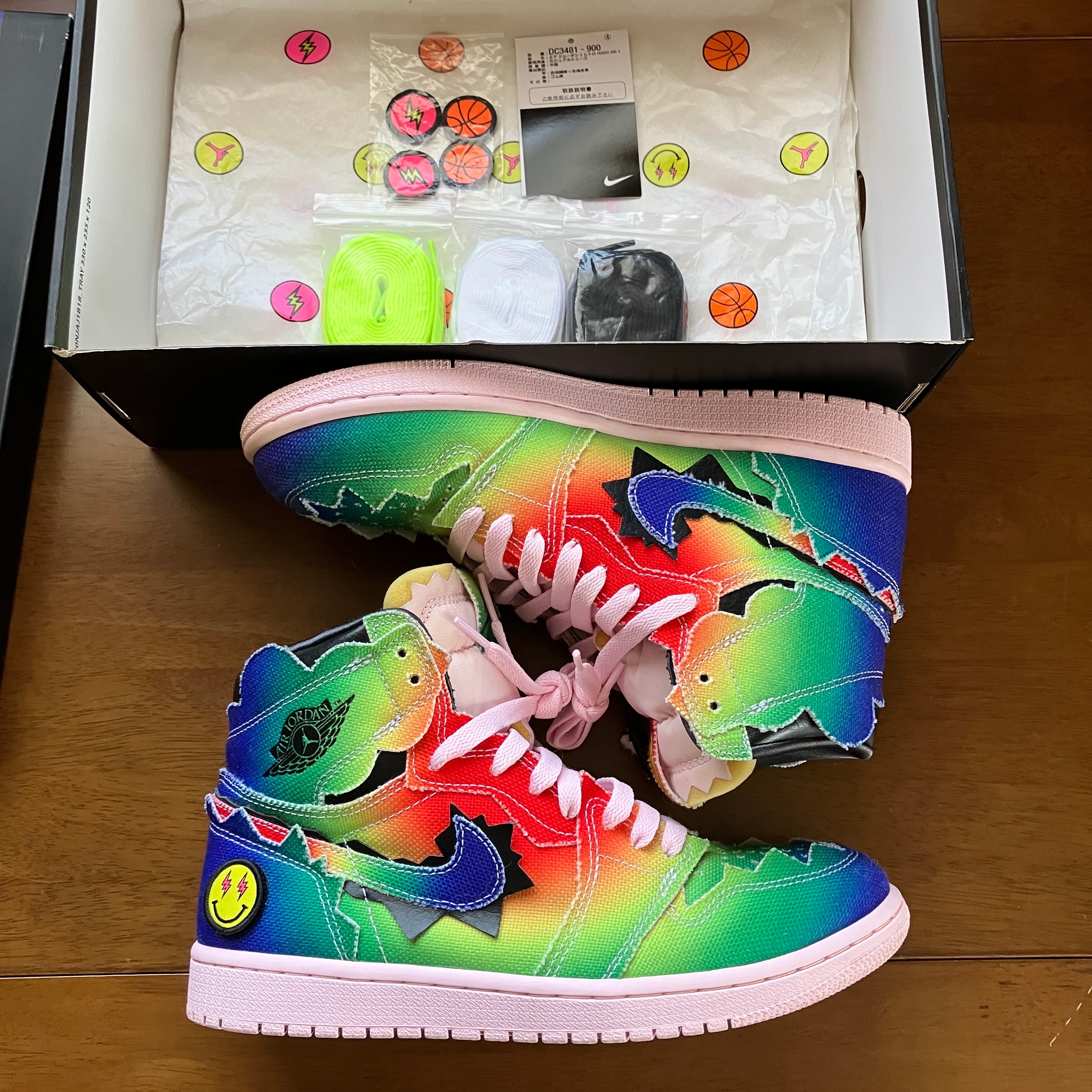 J Balvin × Nike Air Jordan 1 High OG "Rainbow"
