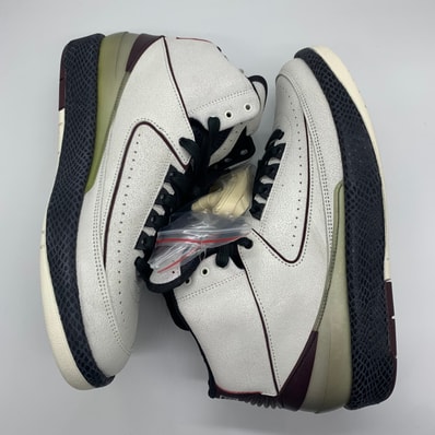 A Ma Maniere × Nike Air Jordan 2 "Airness/Sail and Burgundy"