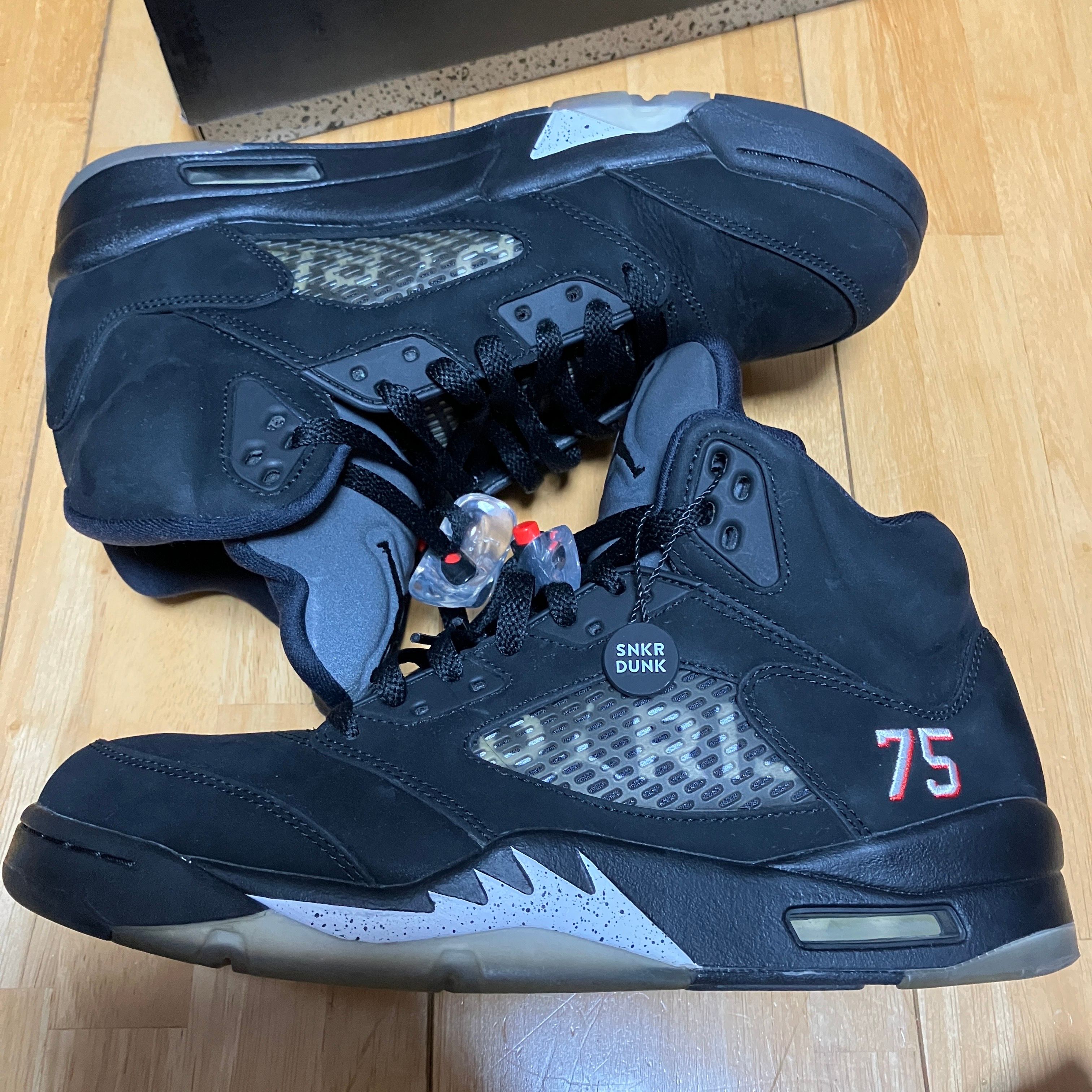 NIKE AIR JORDAN 5 PARIS SAINT-GERMAIN BLACK/CEMENT GREY