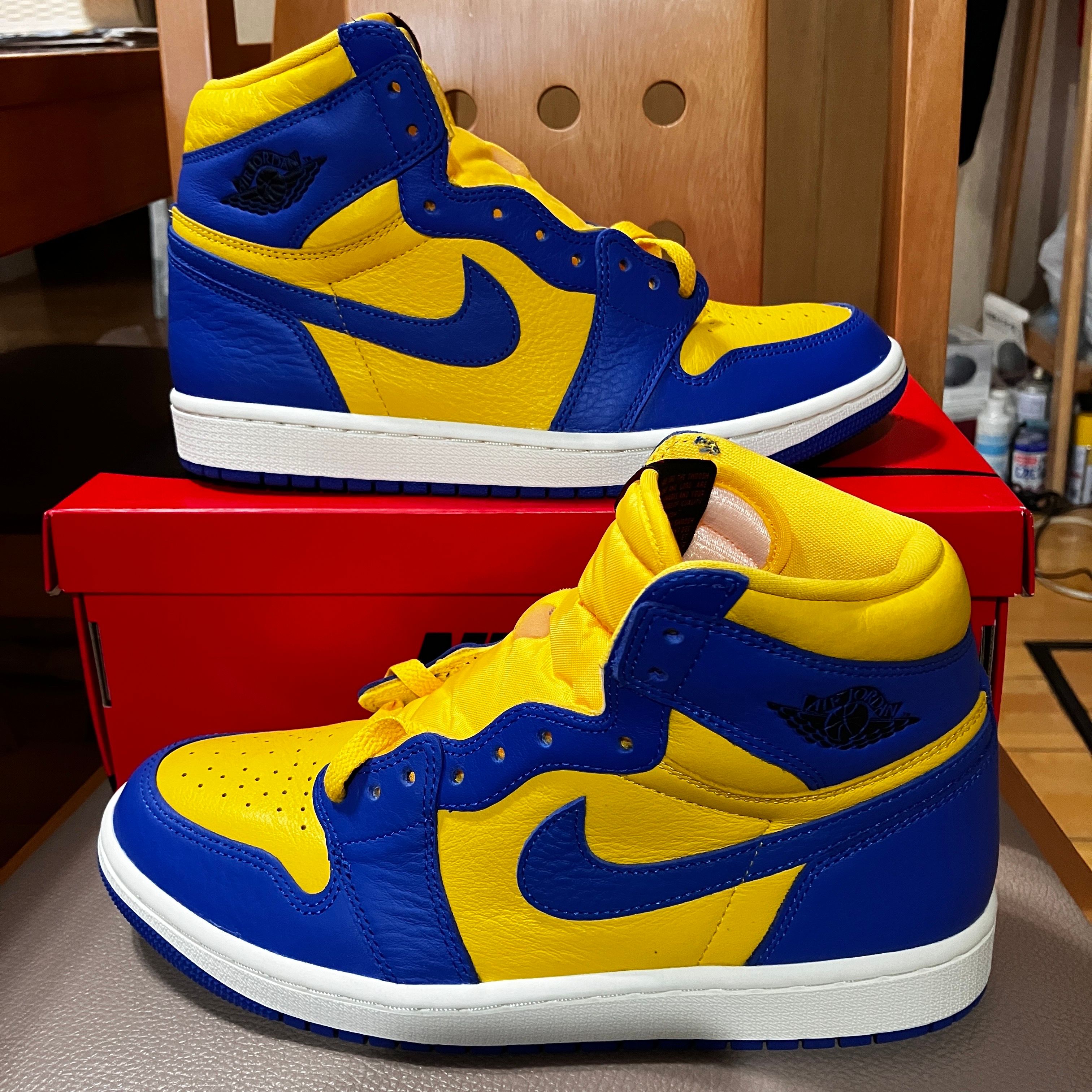 Nike Women's Air Jordan 1 High OG "Game Royal and Varsity Maize"