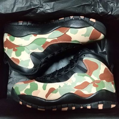 Nike Air Jordan 10 Retro "Duck Camo" Black/Clay