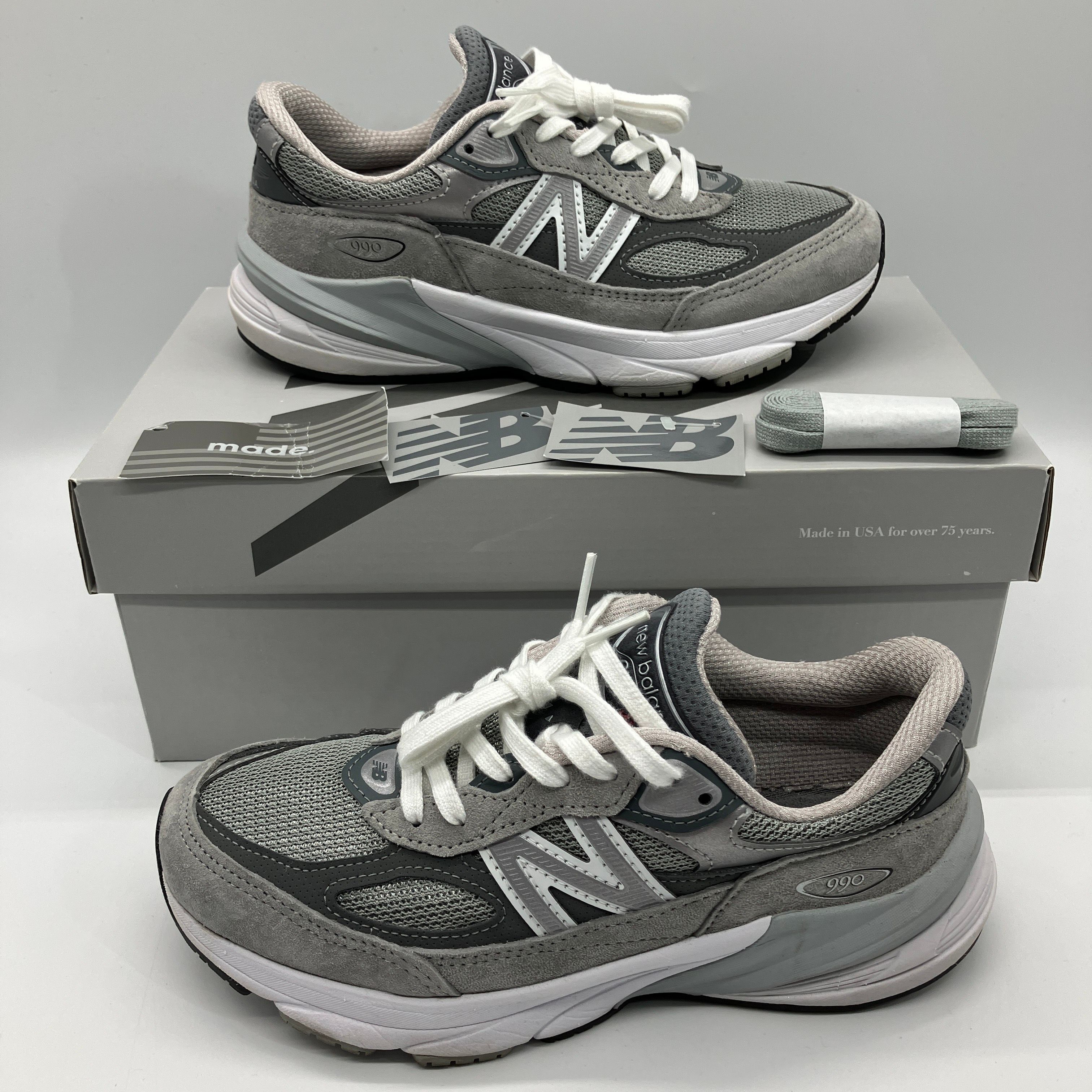 New Balance Women's 990V6 "Gray" (Heel NB Logo)