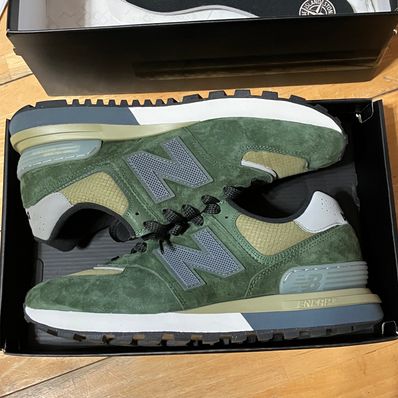 Stone Island × New Balance 574 Legacy "Dark Green"