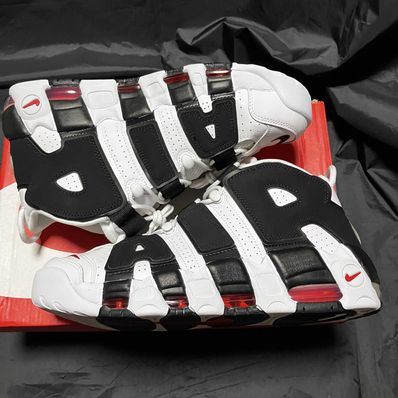 NIKE AIR MORE UPTEMPO "WHITE/BLACK/UNIVERSITY RED"(2020)