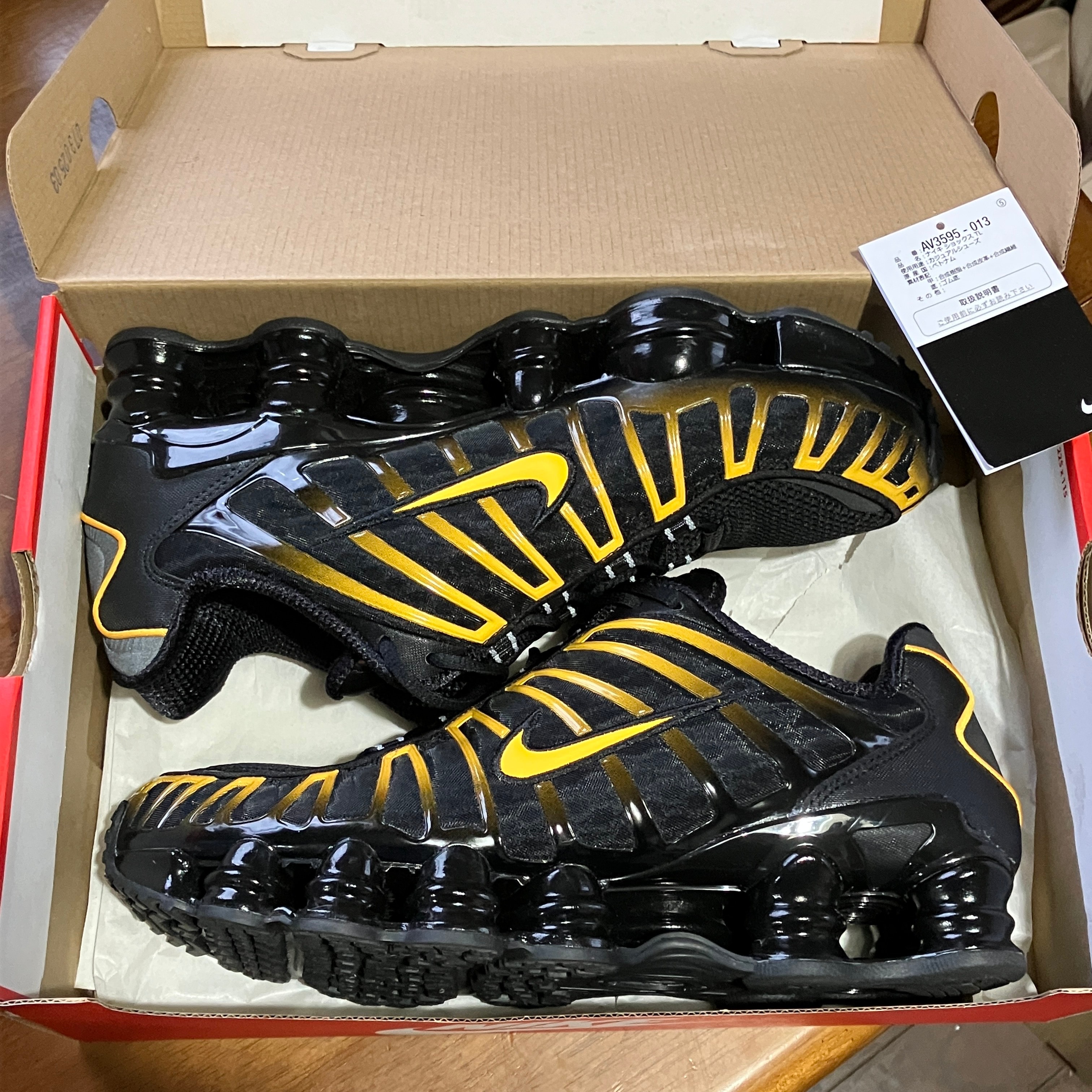 Nike Shox TL "Black/University Gold"