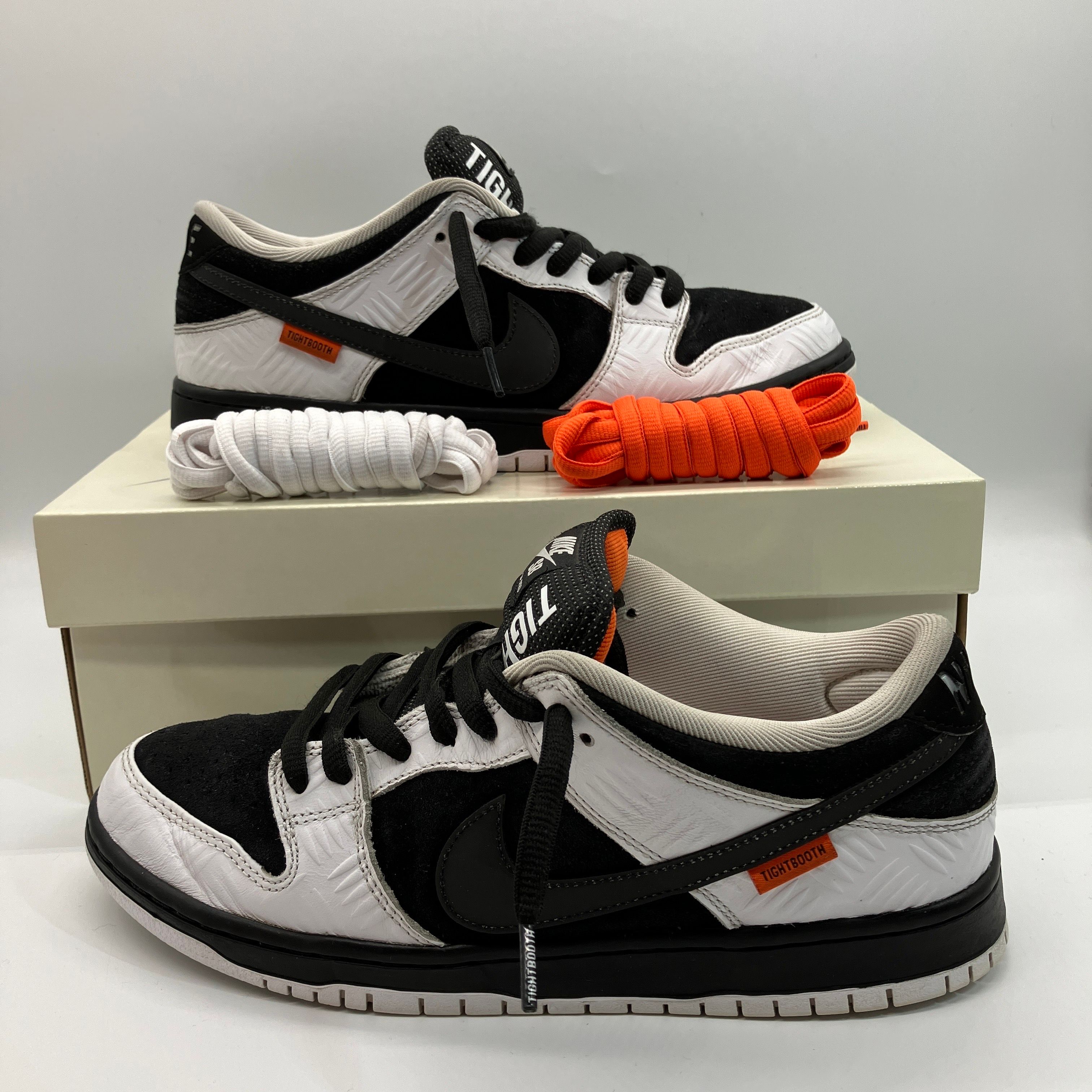 TIGHTBOOTH × Nike SB Dunk Low Pro QS "Black and White"