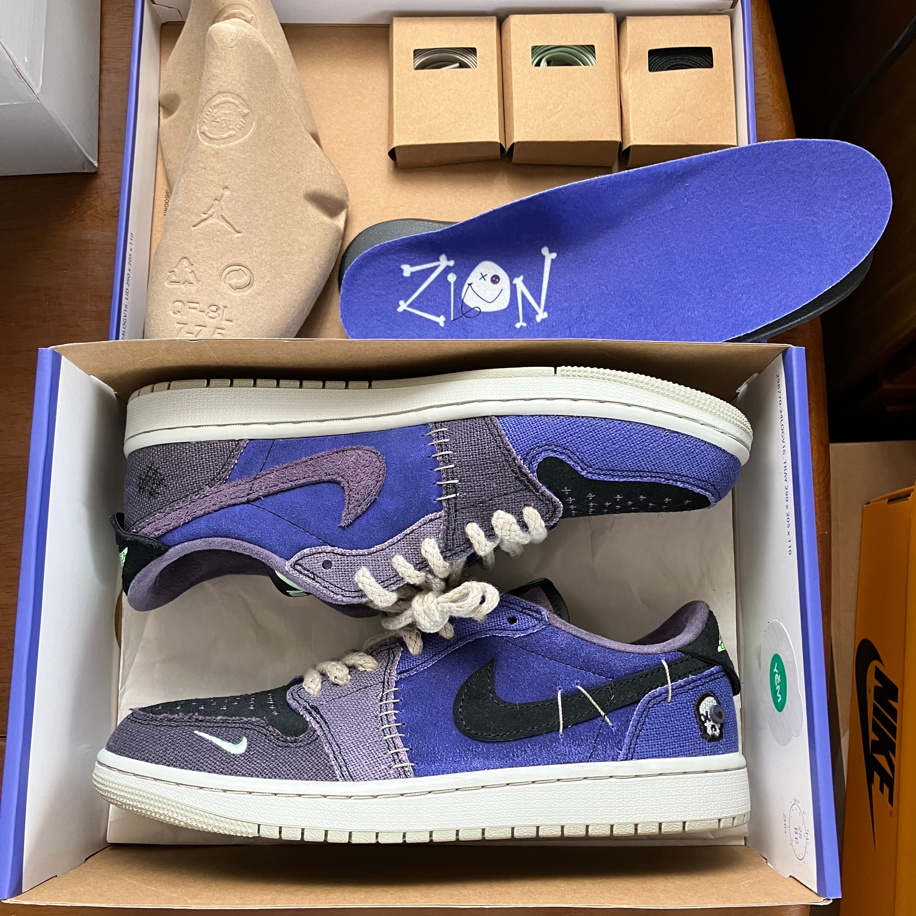 Zion Williamson × Nike Air Jordan 1 Low OG "Voodoo Alternate"