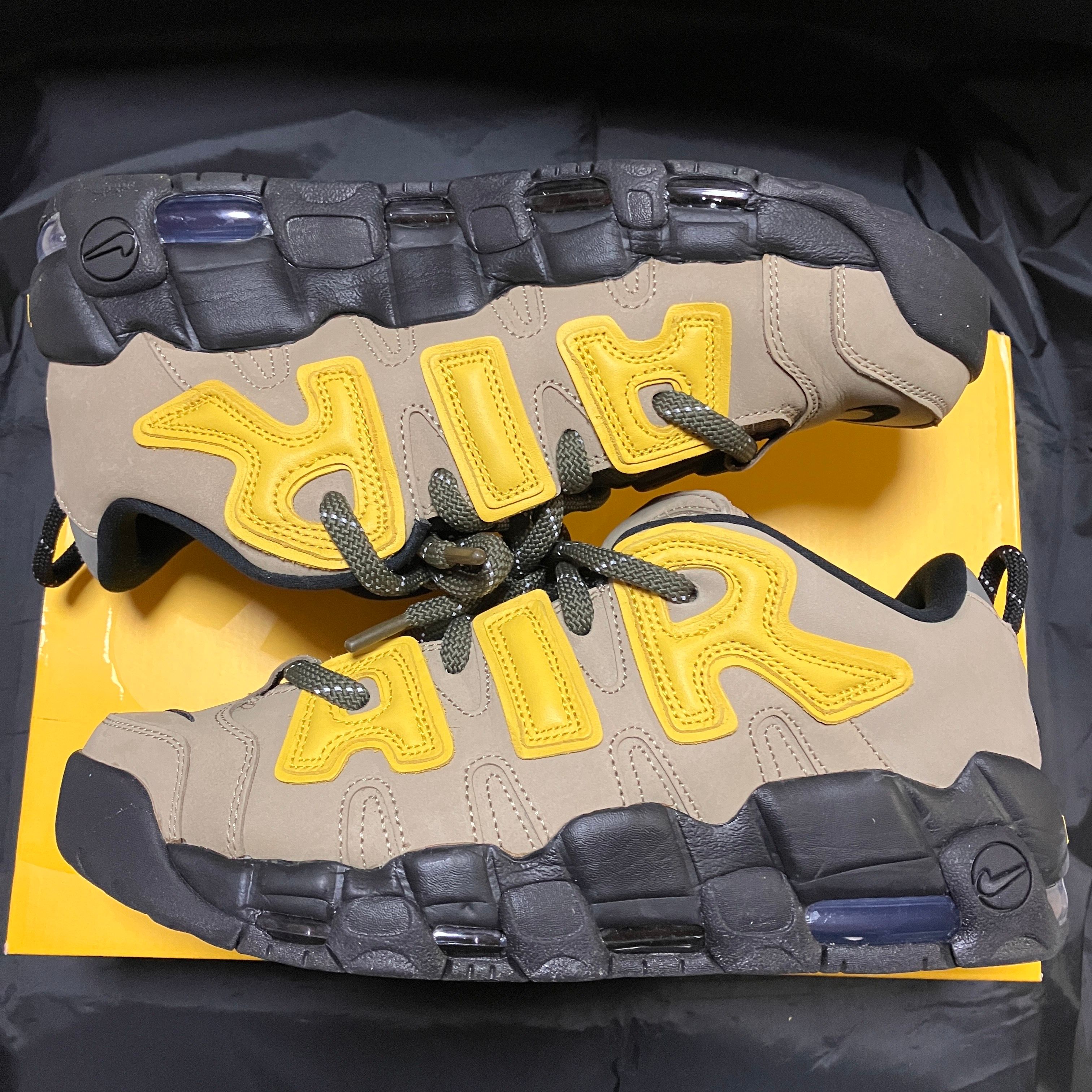 AMBUSH × Nike Air More Uptempo Low "Vivid Sulfur and Limestone"