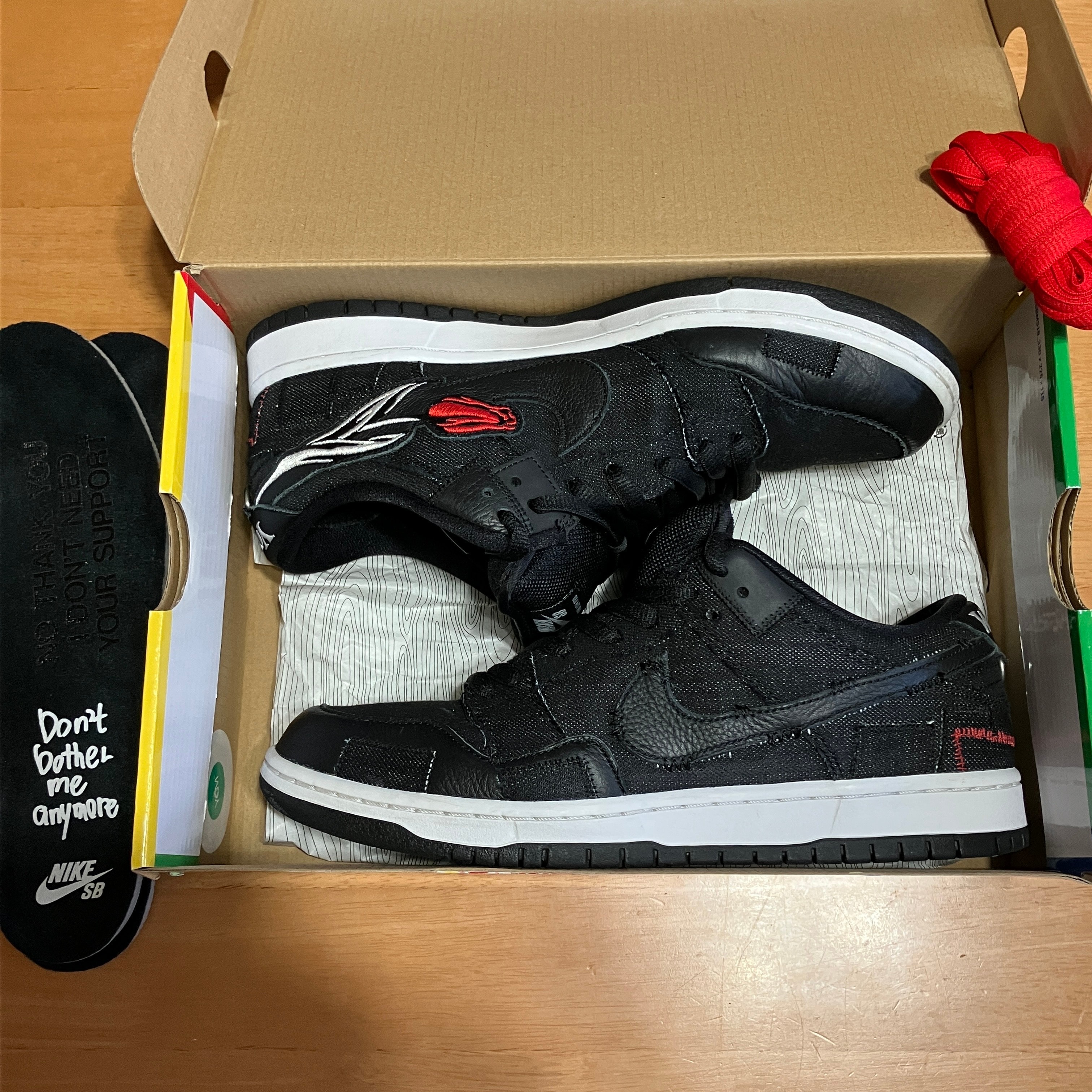 Wasted Youth × Nike SB Dunk Low "Black Denim" / VERDY