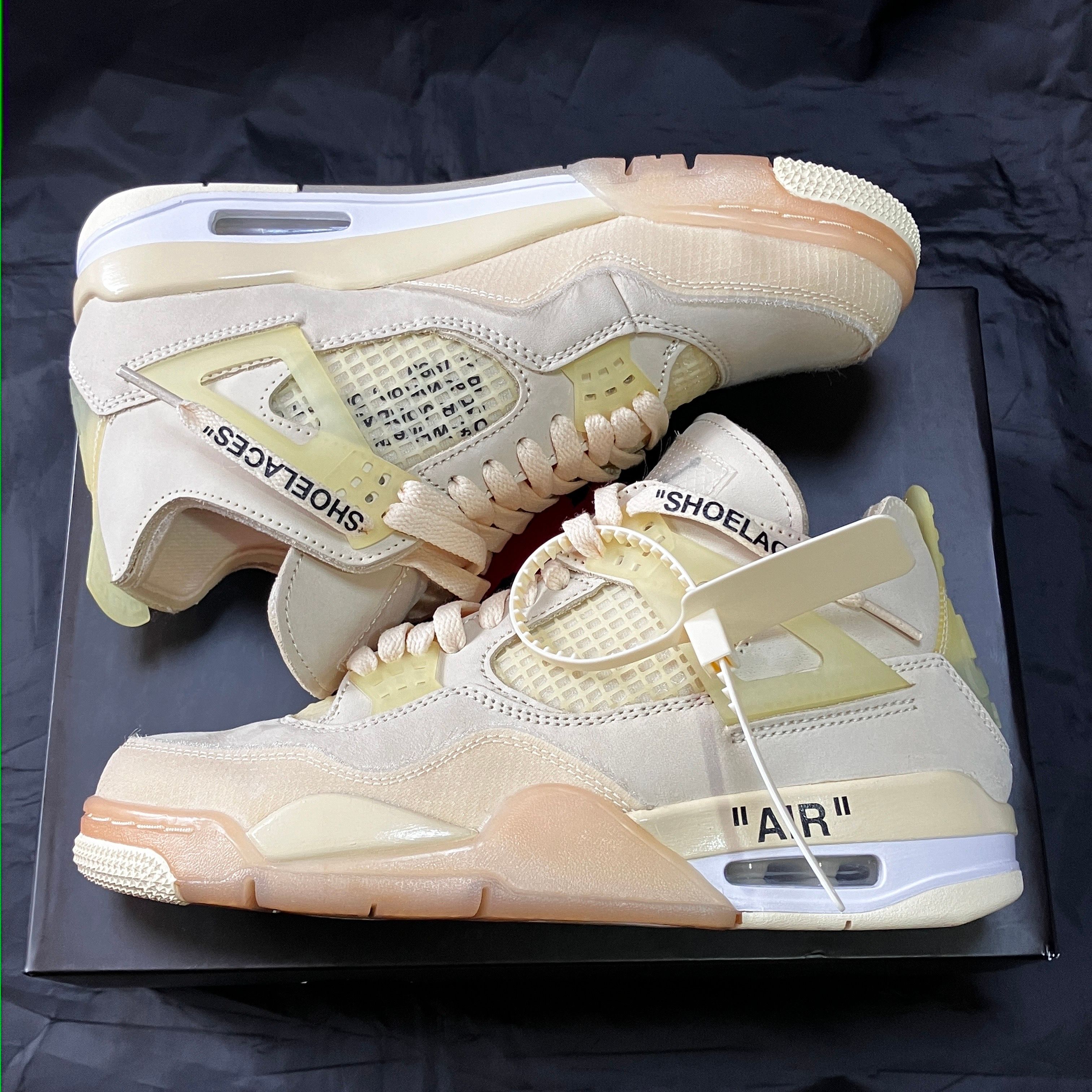 Off-White × Nike Women's Air Jordan 4 SP "Sail"