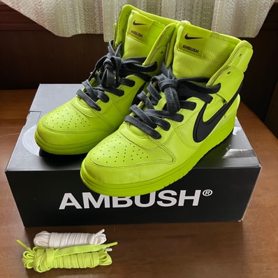 Ambush × Nike Dunk High "Flash Lime"
