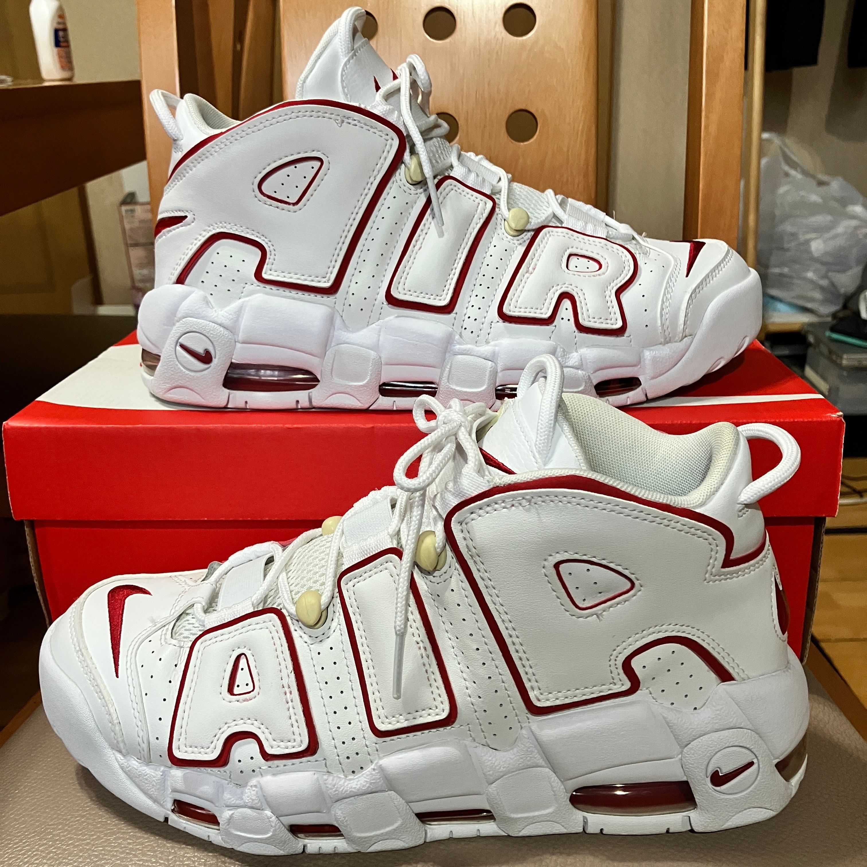 NIKE AIR MORE UPTEMPO "WHITE/VARSITY RED" (2021)
