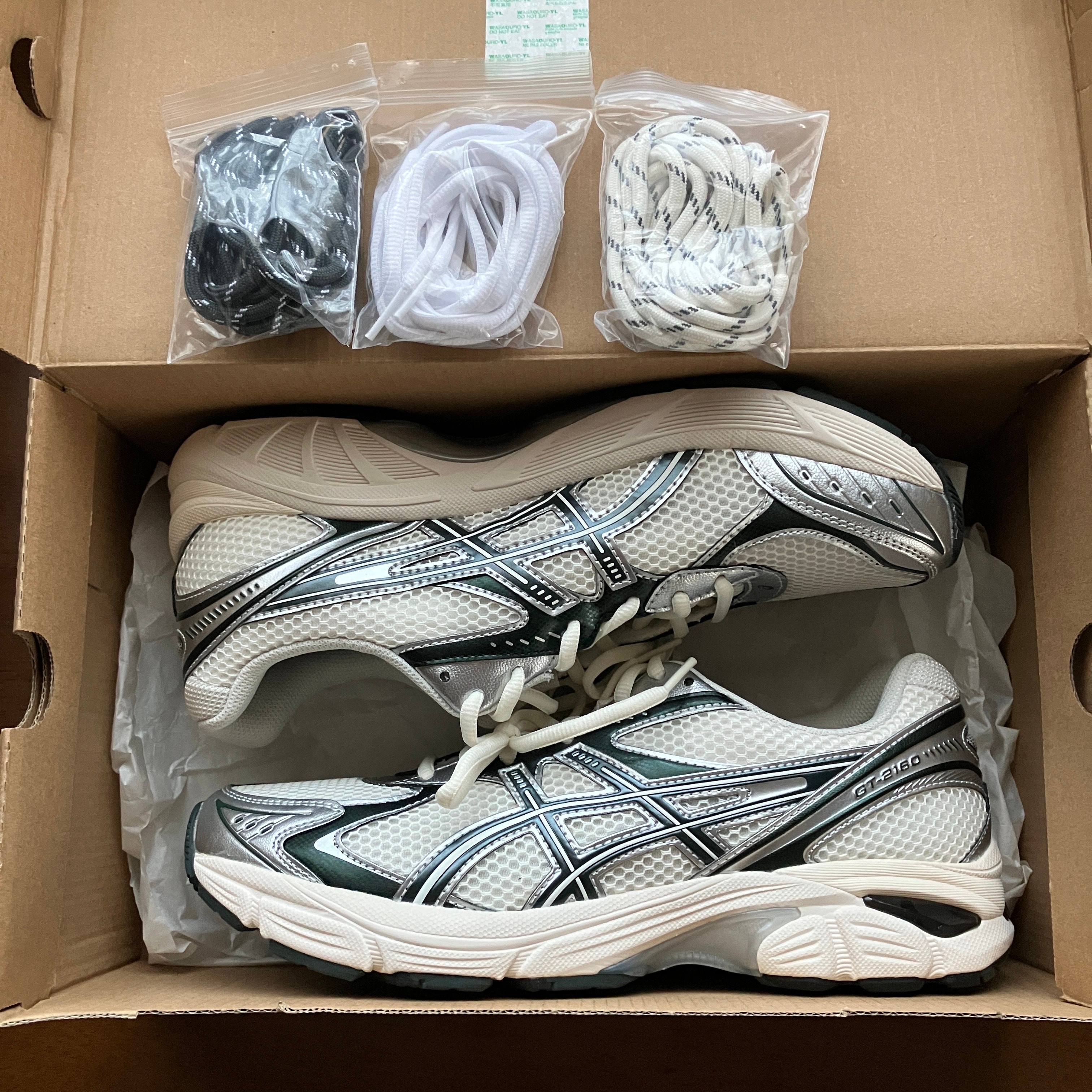 KITH × Asics Vintage Tech GT-2160 "Cream/Scarab" (1203A567-100)