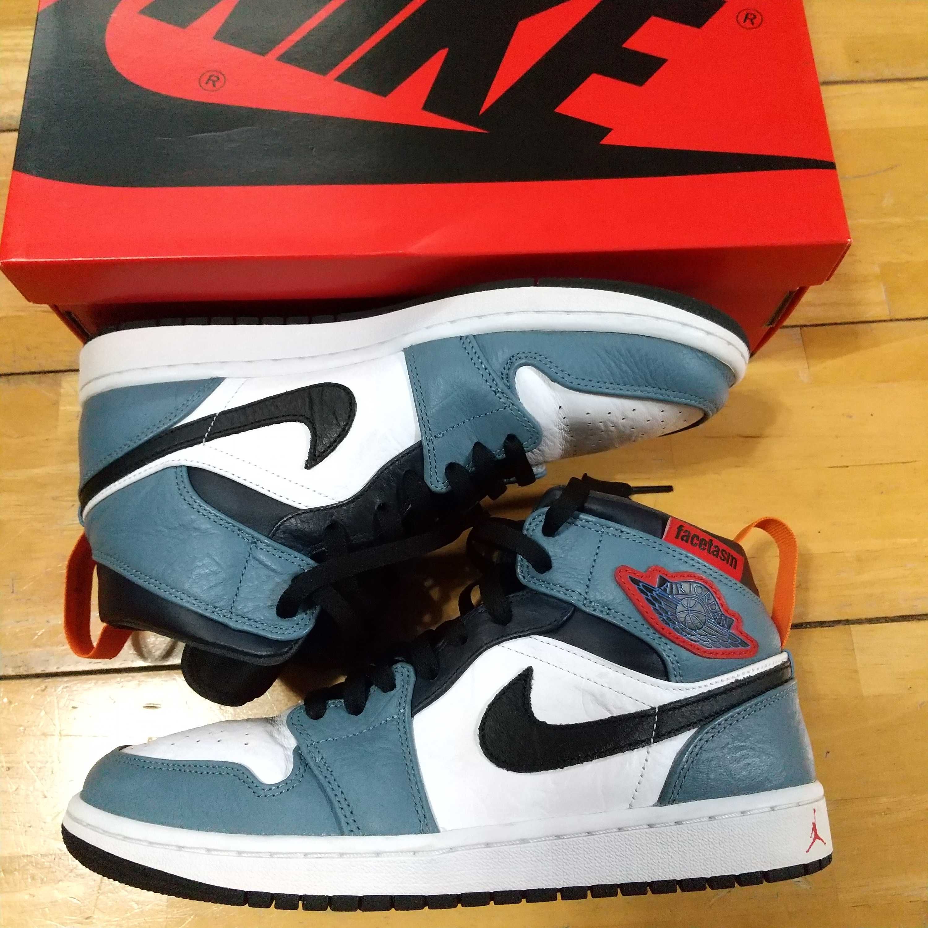 FACETASM × Nike Air Jordan 1 Mid "White/Navy"
